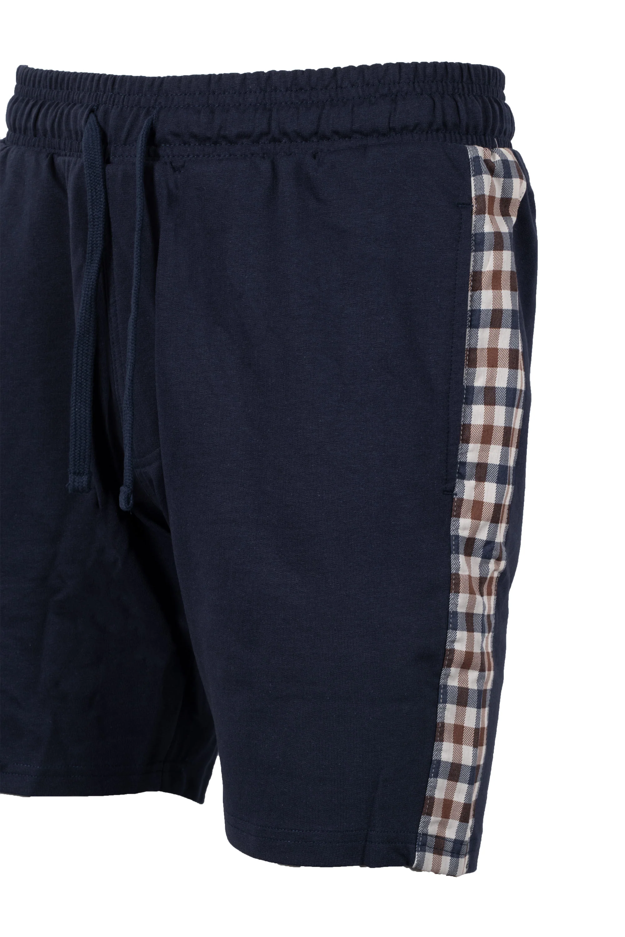 Aquascutum Club Check Details Shorts Navy - Image 2