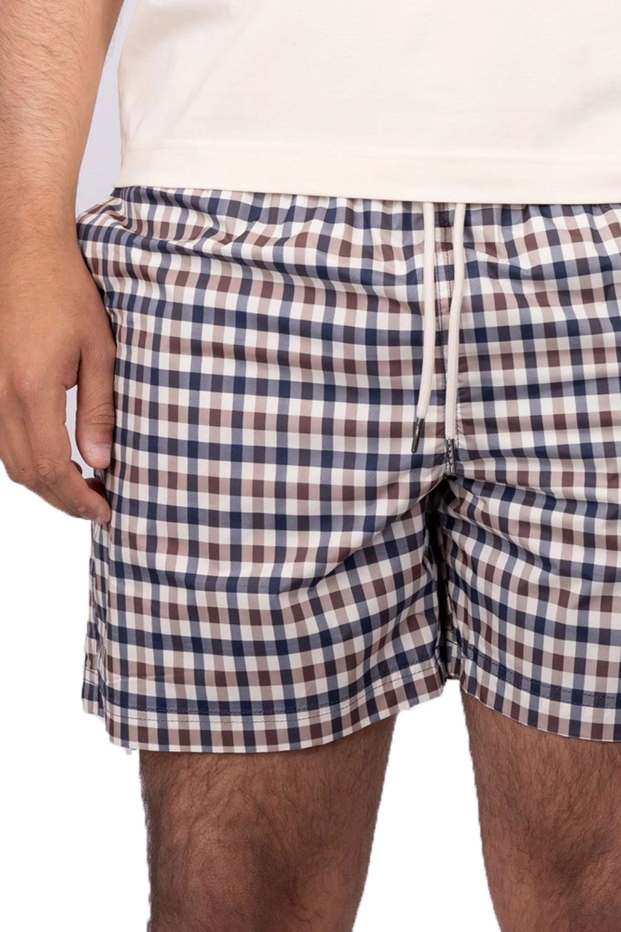 Aquascutum Iconic Volley Swim Shorts Club Check - Image 2
