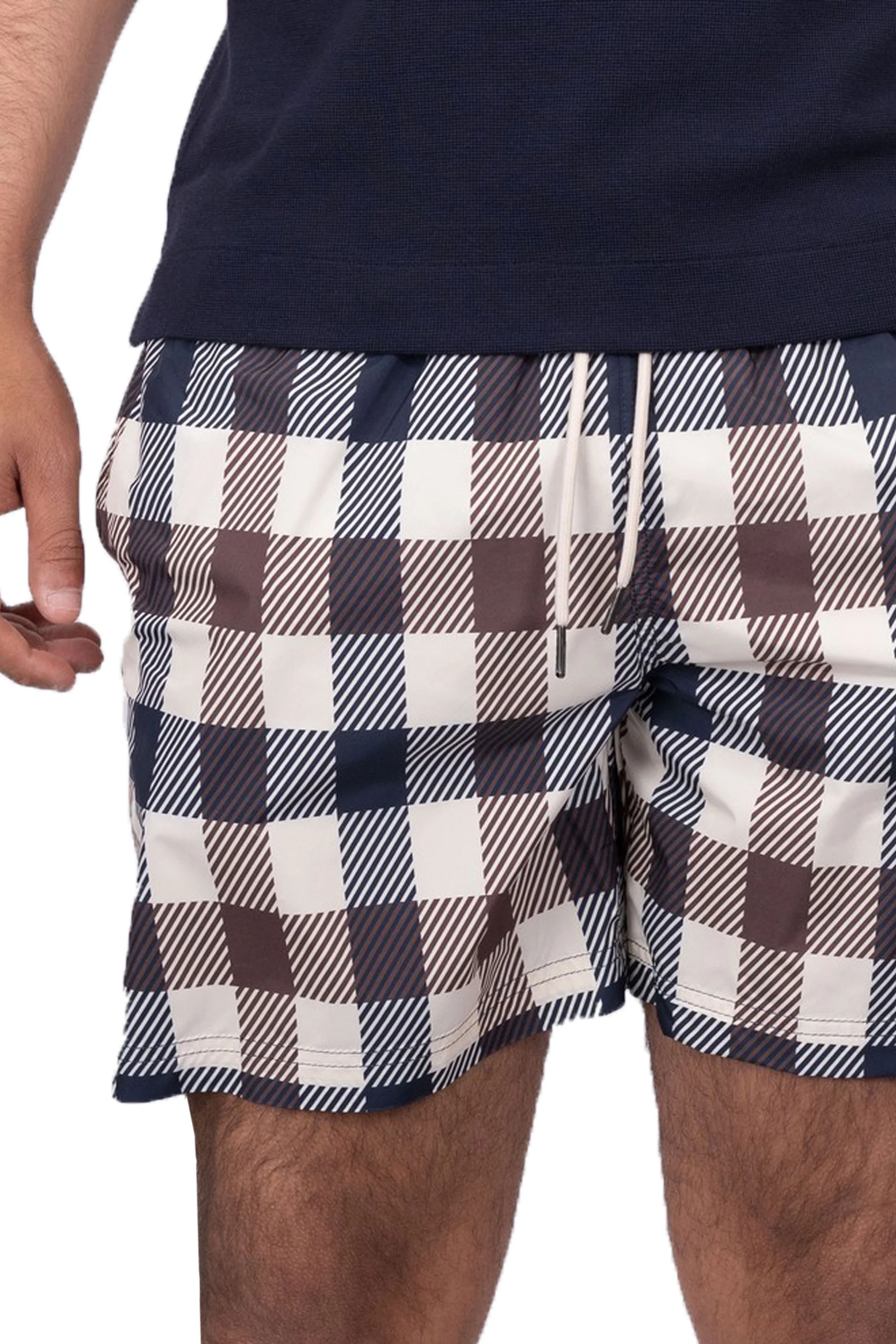 Aquascutum Macro Iconic Volley Swim Shorts Club Check - Image 2