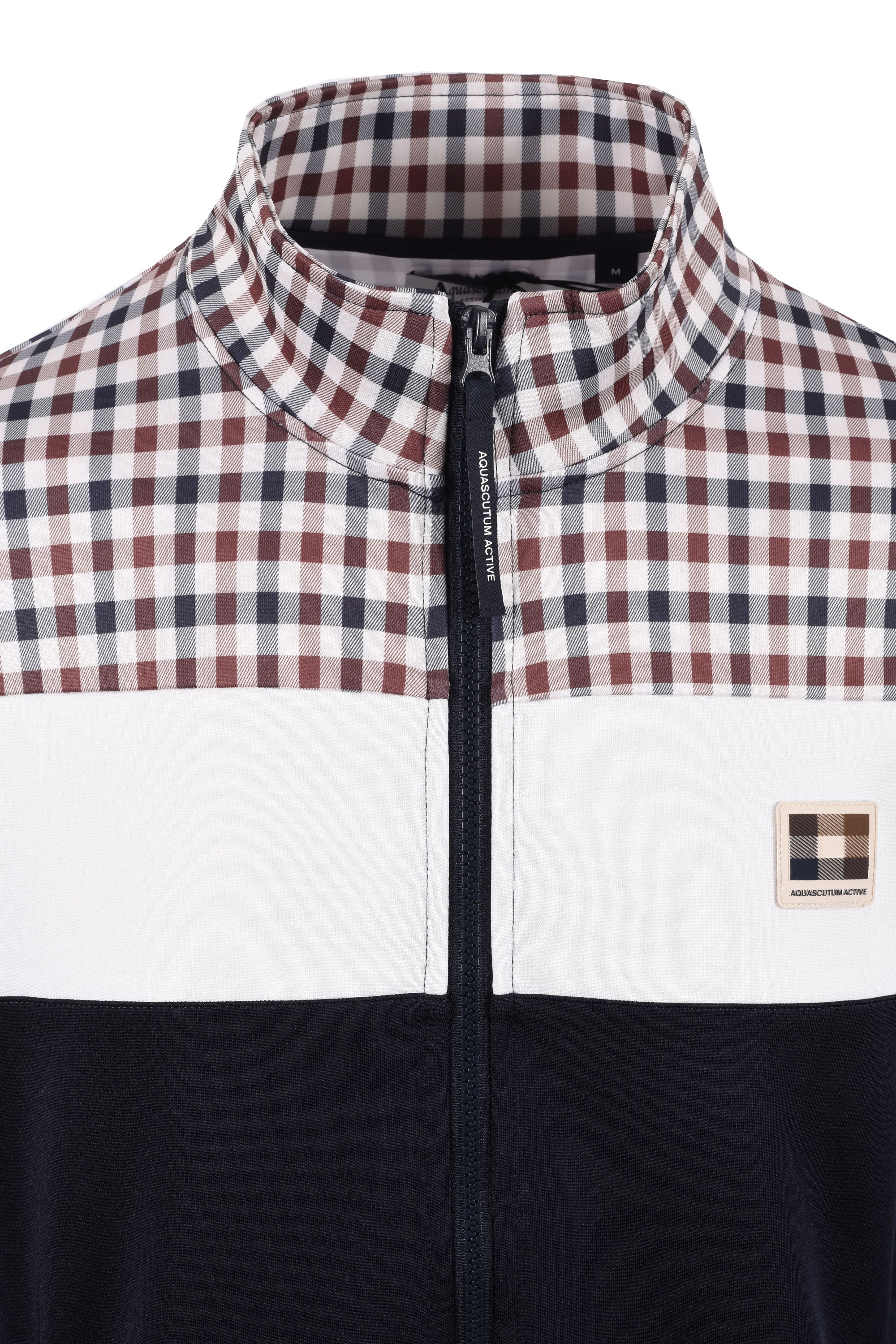 AQUASCUTUM CC SHOULDER TRACK TOP NAVY - Image 3