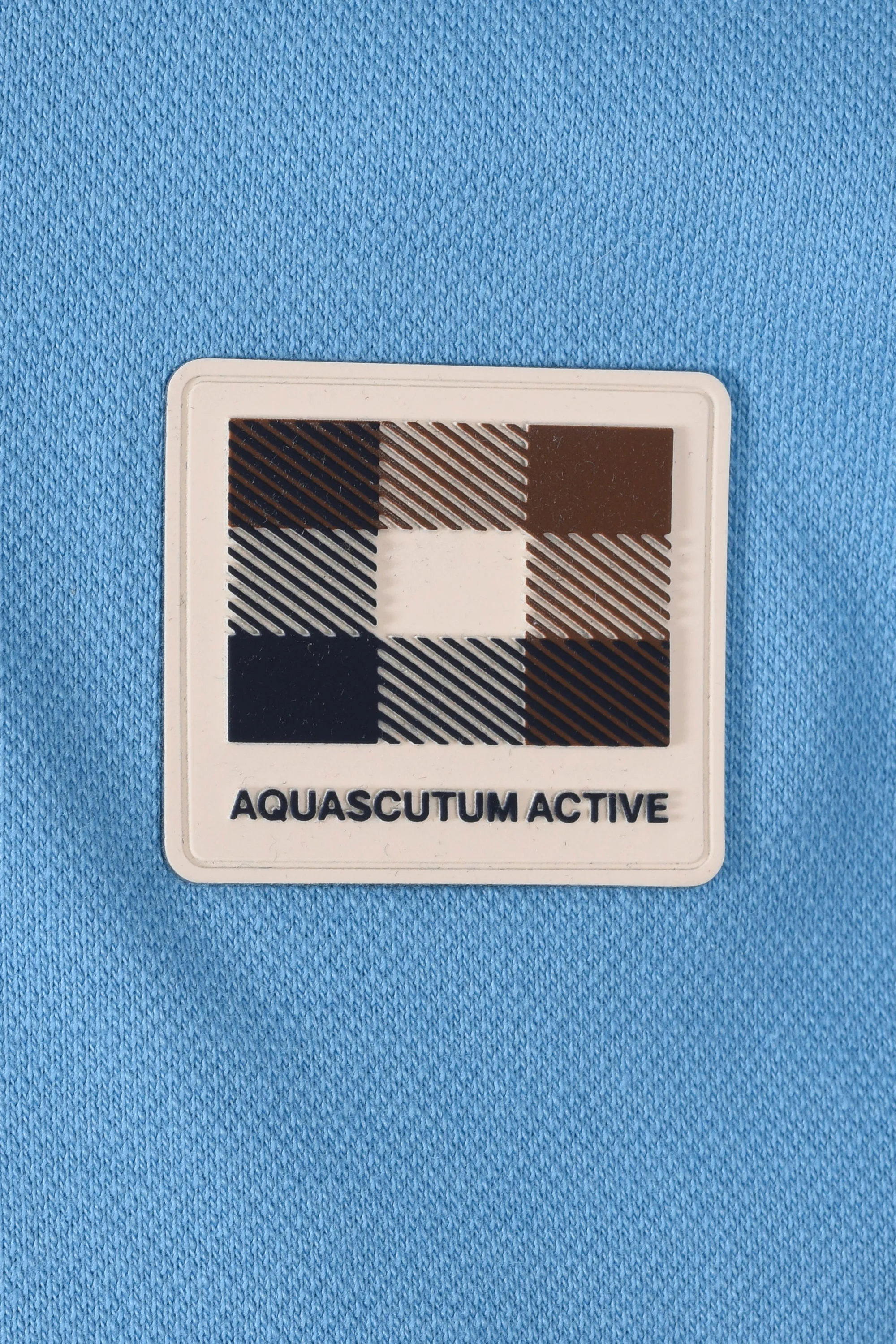 AQUASCUTUM CLUB CHECK BADGE POLO AVIO - Image 3