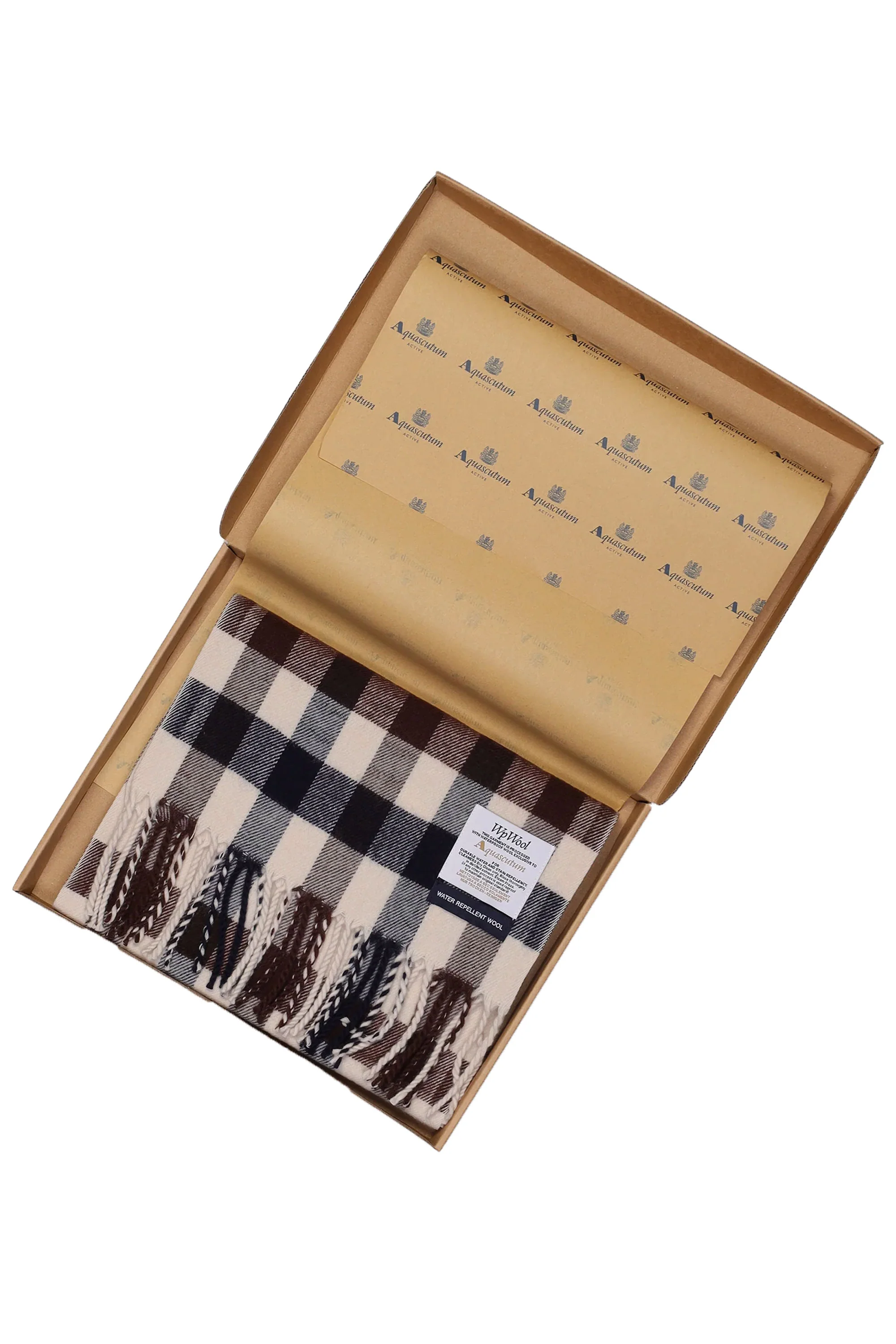 Aquascutum Club Check Scarf Large Club Check - Image 4