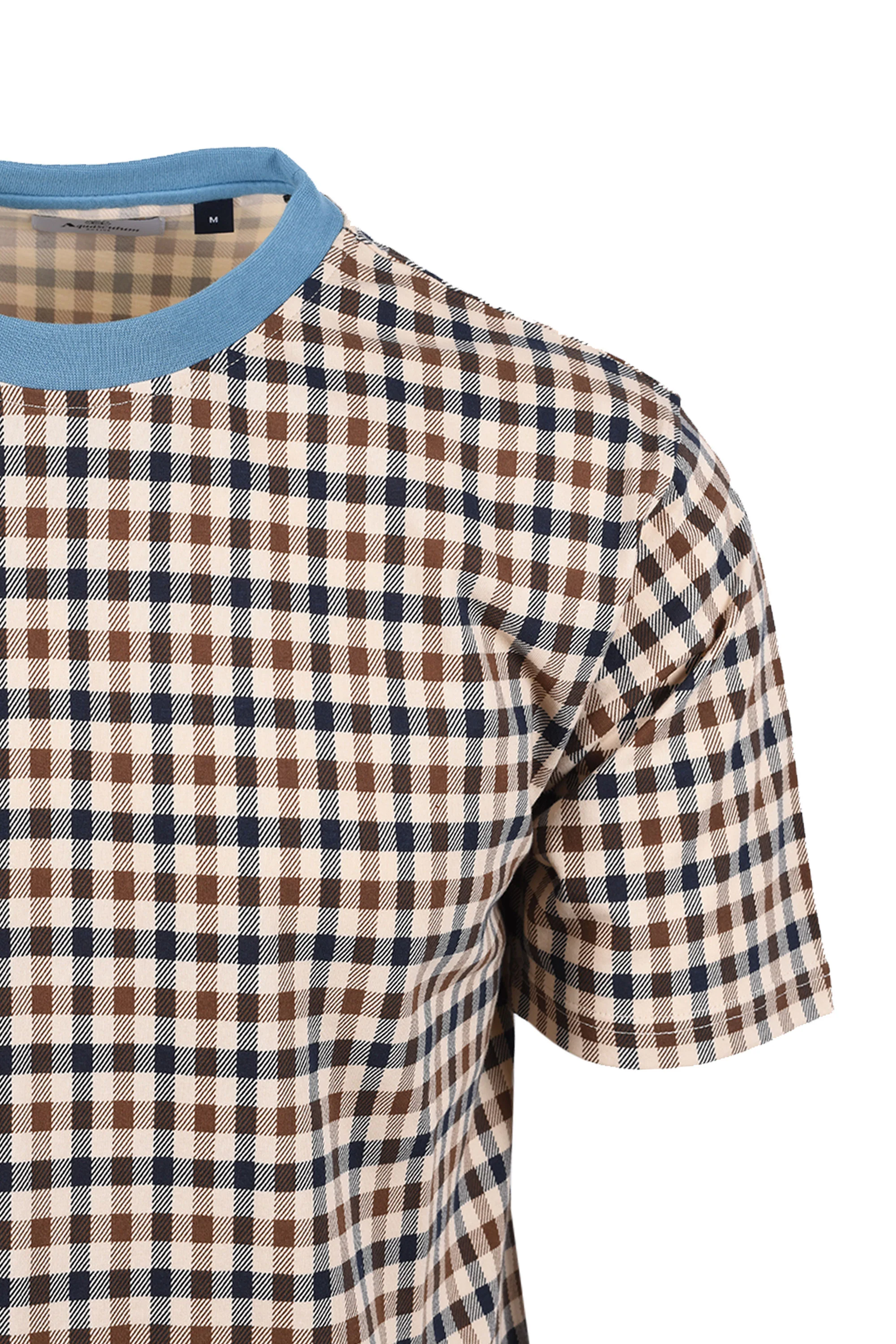 AQUASCUTUM CLUB CHECK T-SHIRT AVIO - Image 2