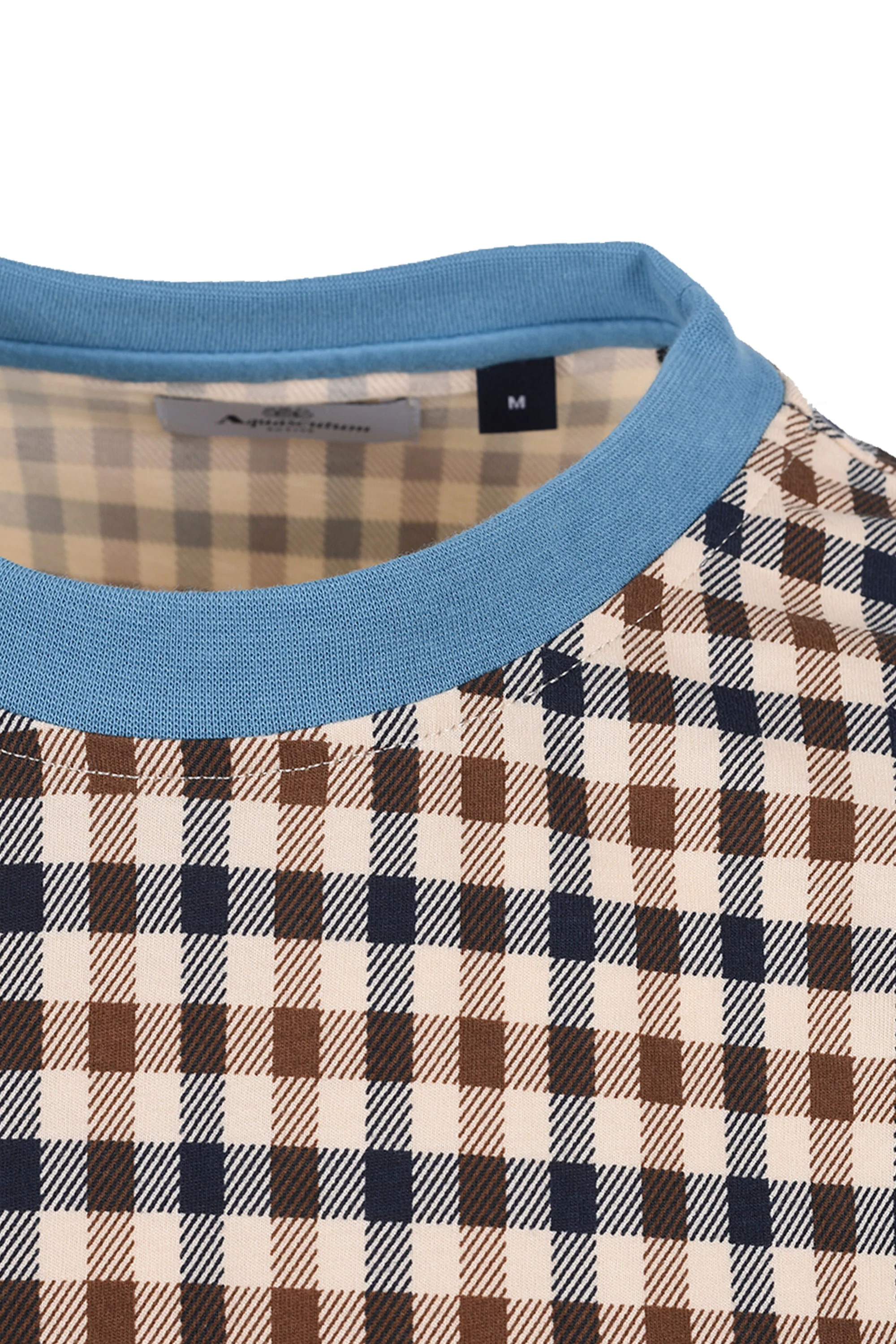 AQUASCUTUM CLUB CHECK T-SHIRT AVIO - Image 3
