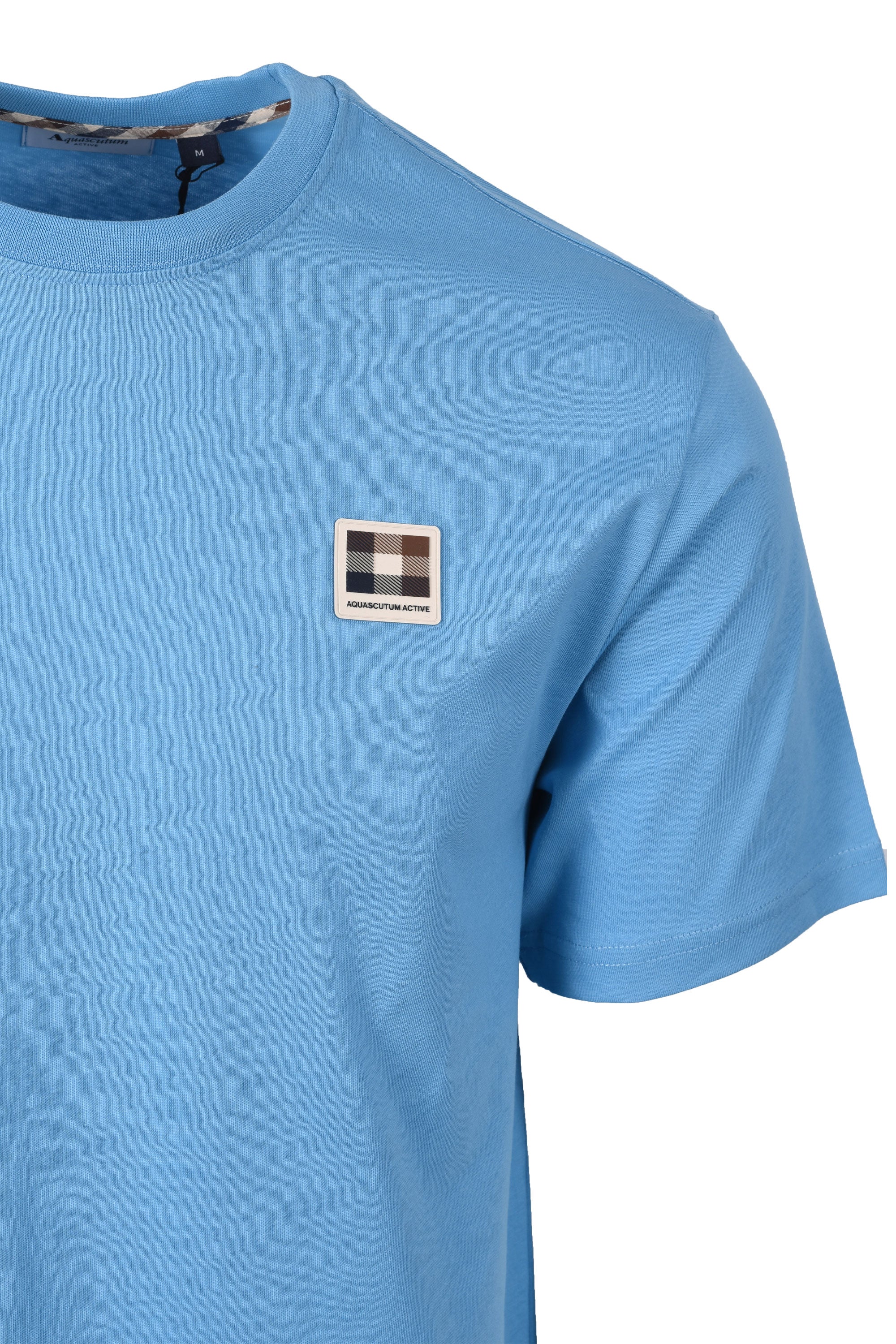 AQUASCUTUM CLUB CHECK BADGE T-SHIRT AVIO - Image 2