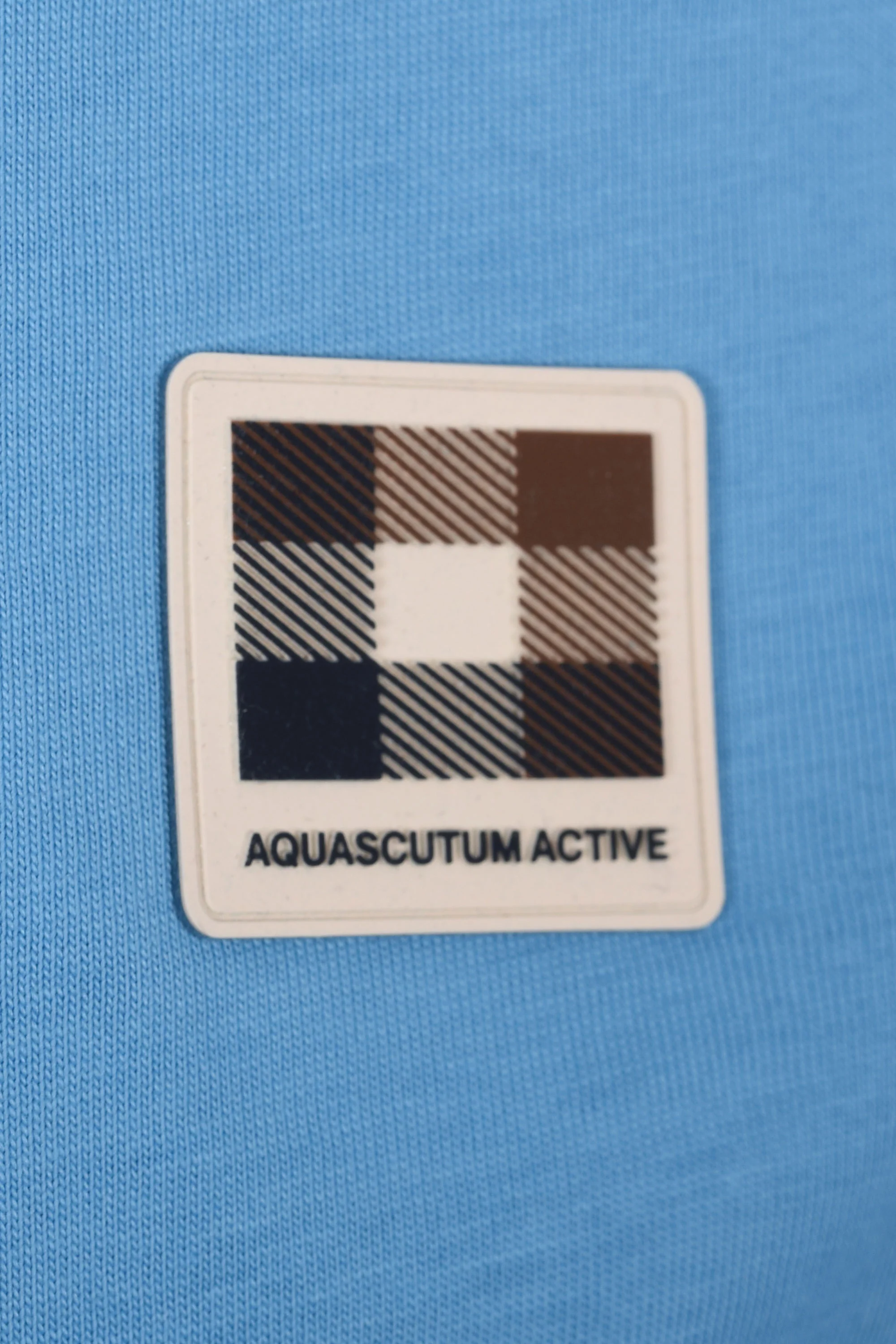 AQUASCUTUM CLUB CHECK BADGE T-SHIRT AVIO - Image 3