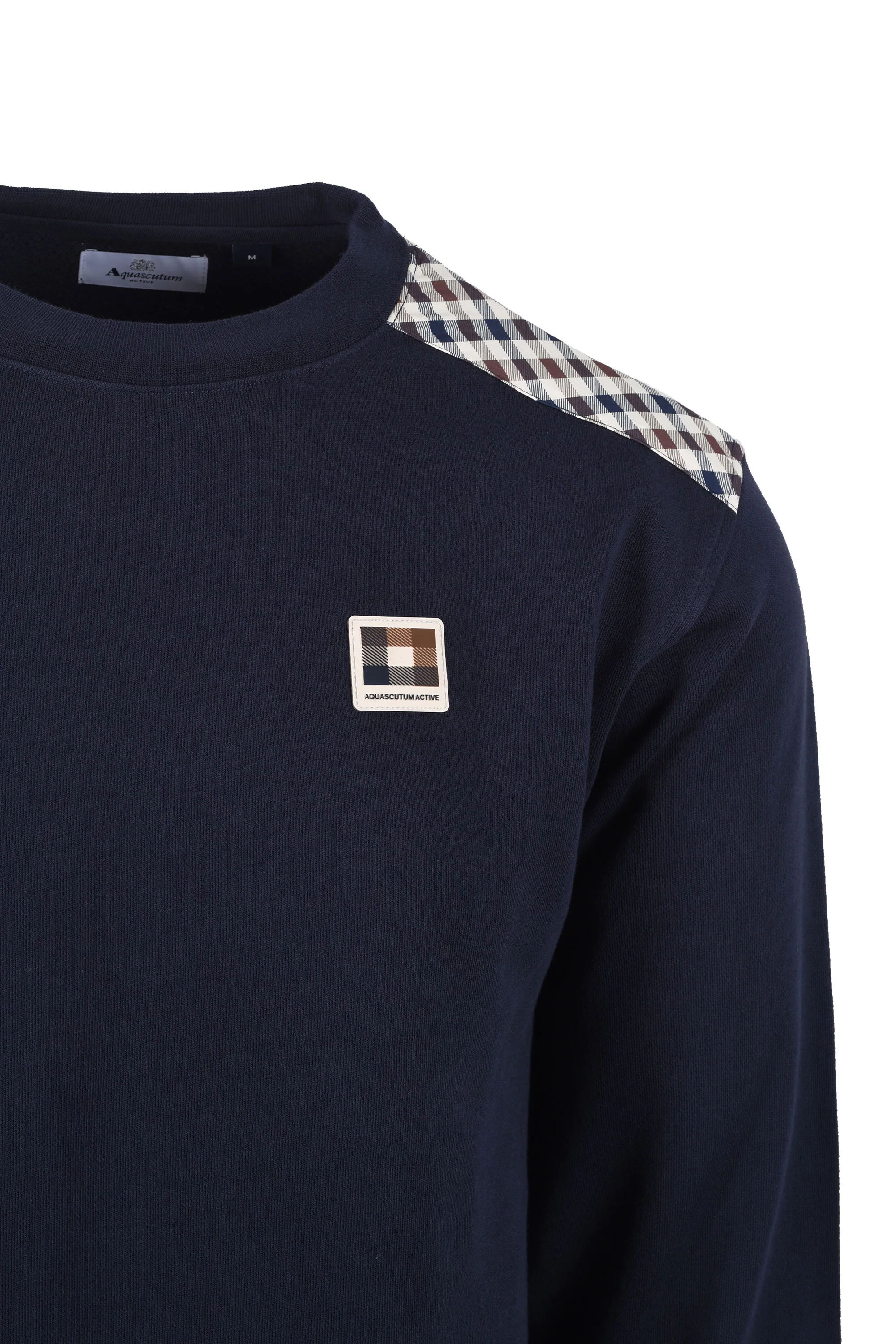 AQUASCUTUM LAMINA CREWNECK SWEATSHIRT NAVY - Image 2