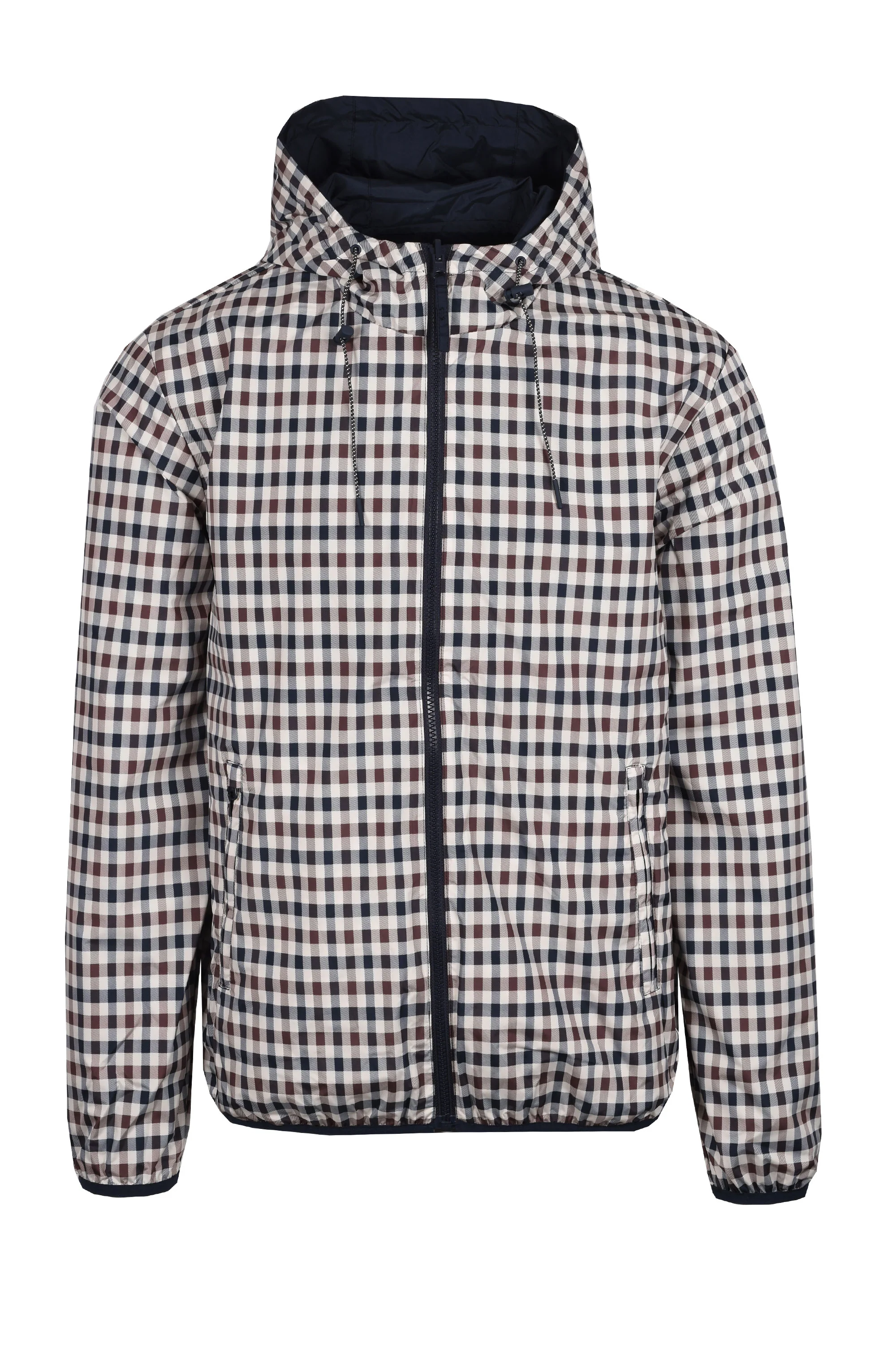 Aquascutum Reversible Hooded Sailor Jacket Navy - Image 2