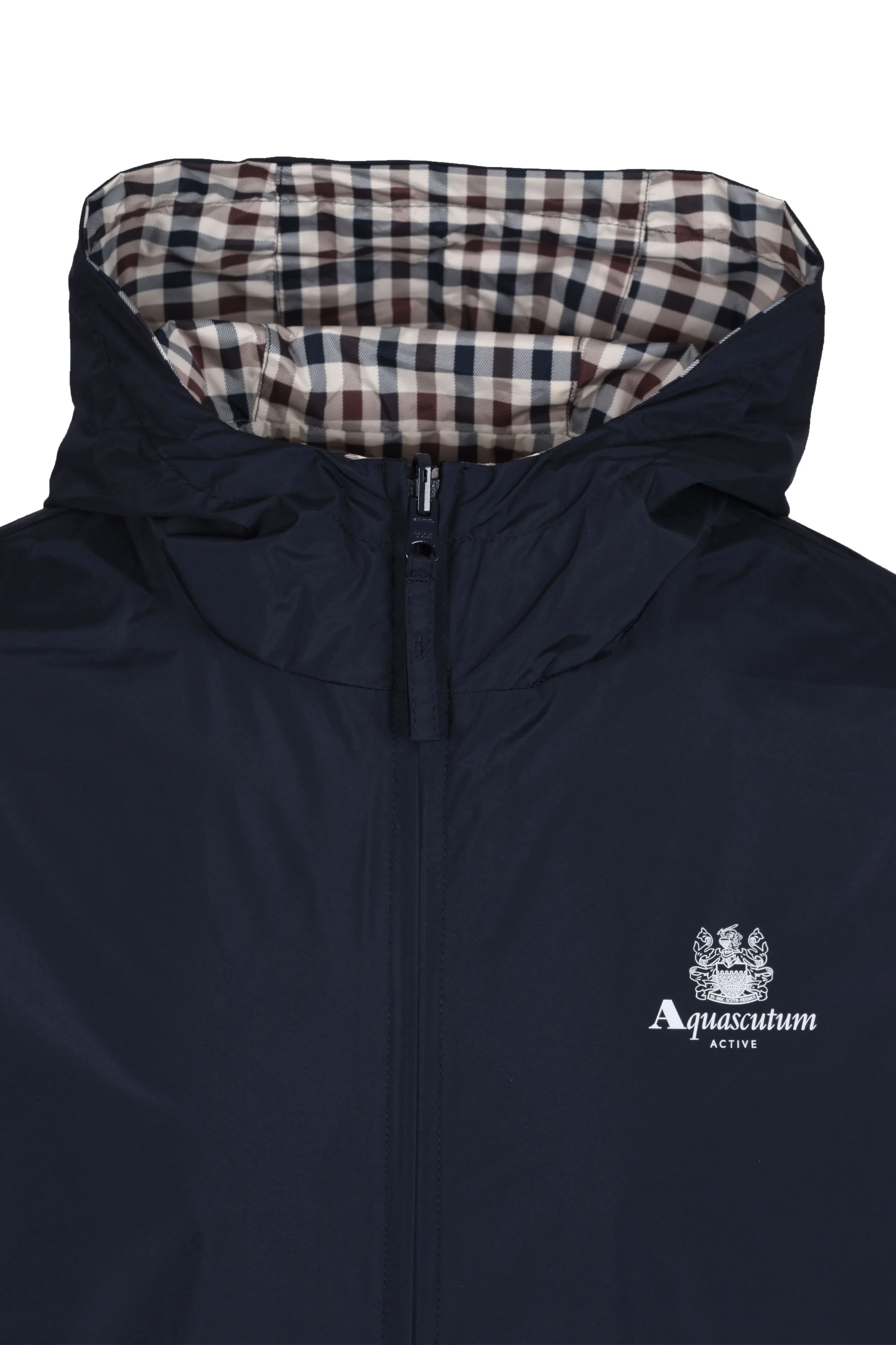 Aquascutum Reversible Hooded Sailor Jacket Navy - Image 3