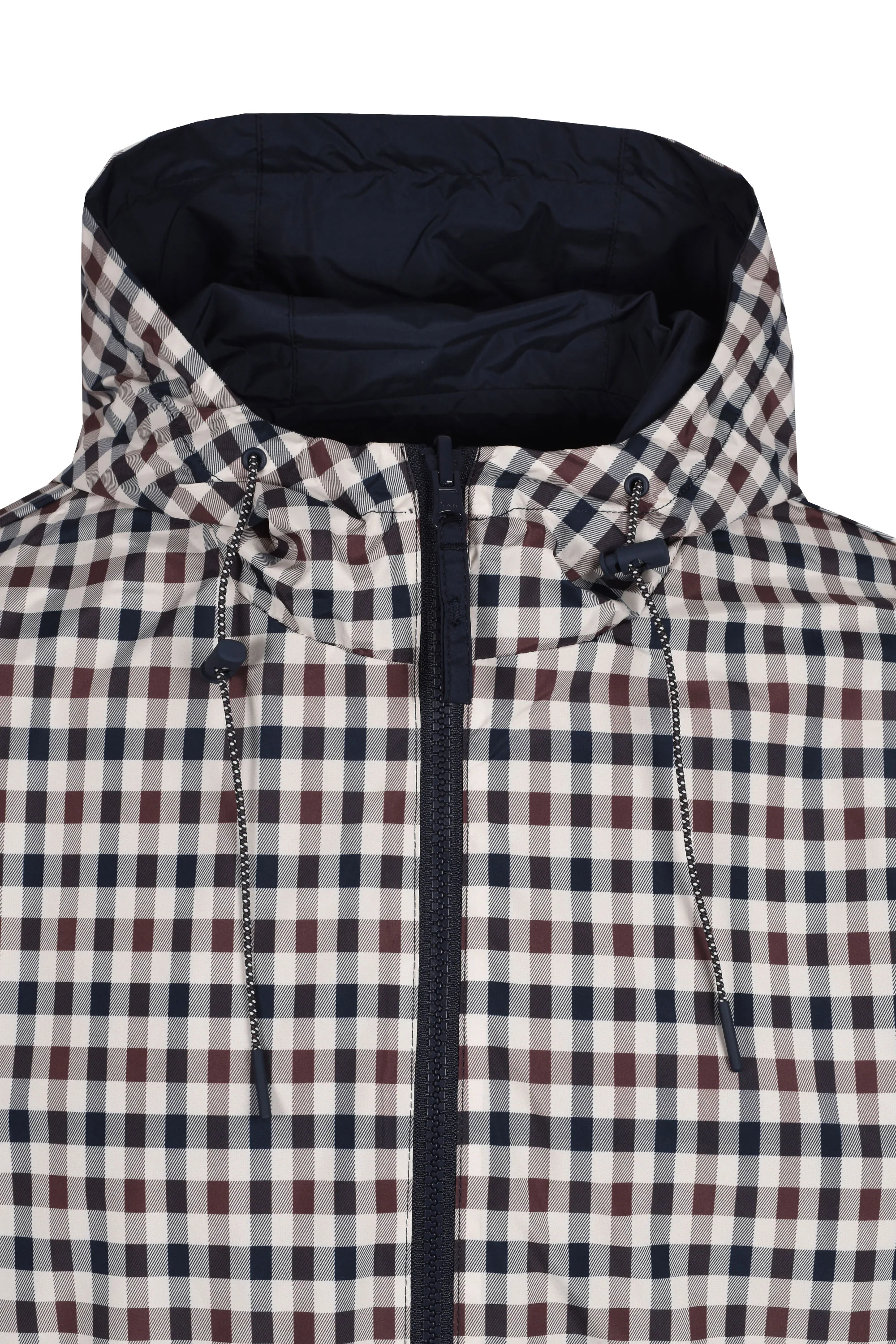 Aquascutum Reversible Hooded Sailor Jacket Navy - Image 4