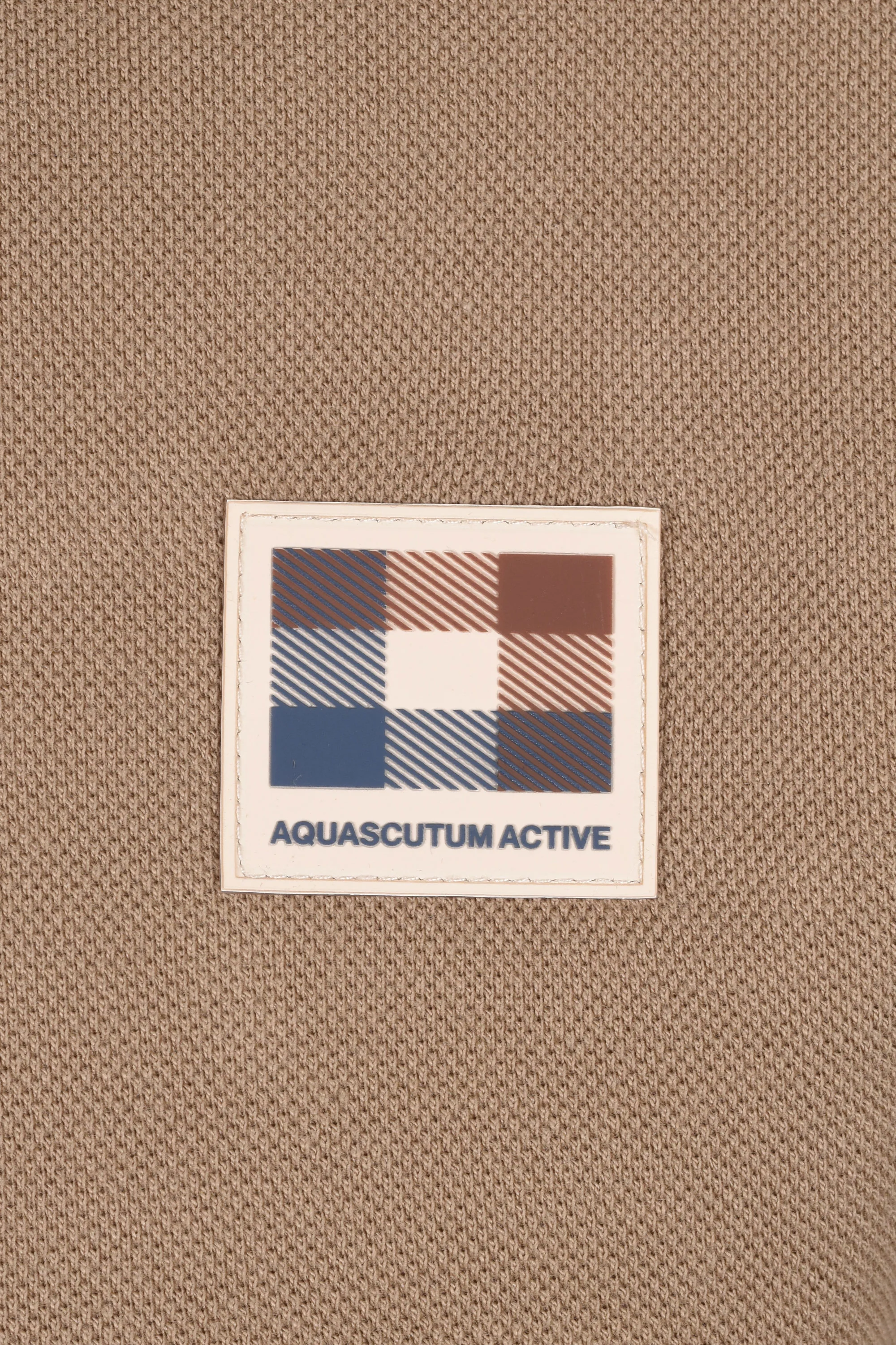 Aquascutum Patch Logo Polo Khaki - Image 3