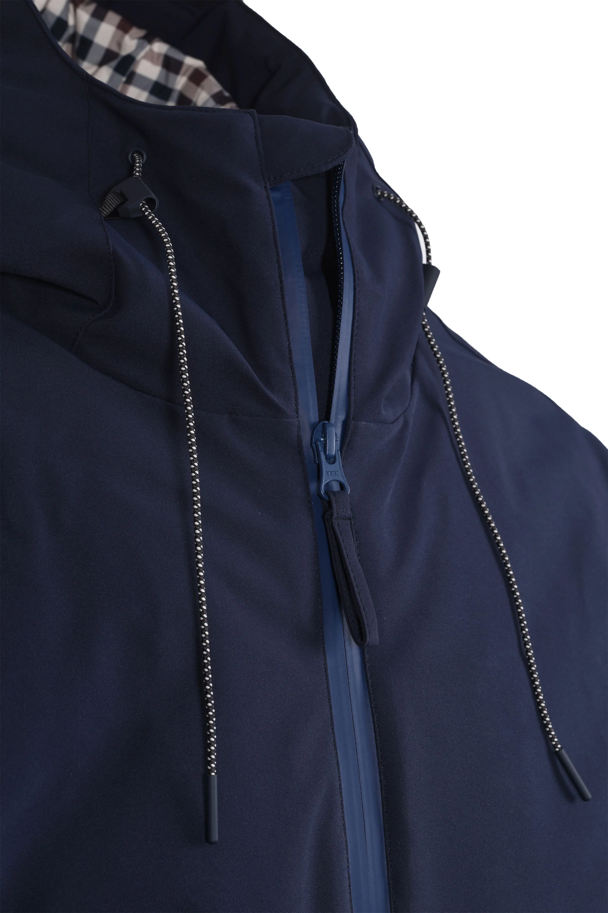 Aquascutum Shell Mid Parka Jacket Navy - Image 5