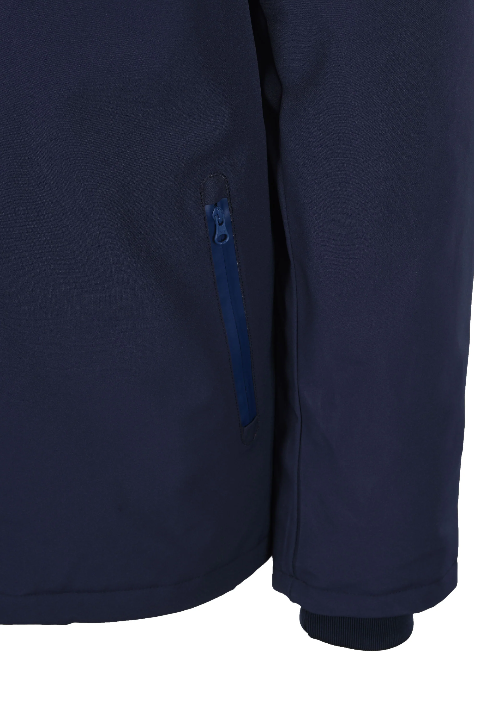 Aquascutum Shell Mid Parka Jacket Navy - Image 6