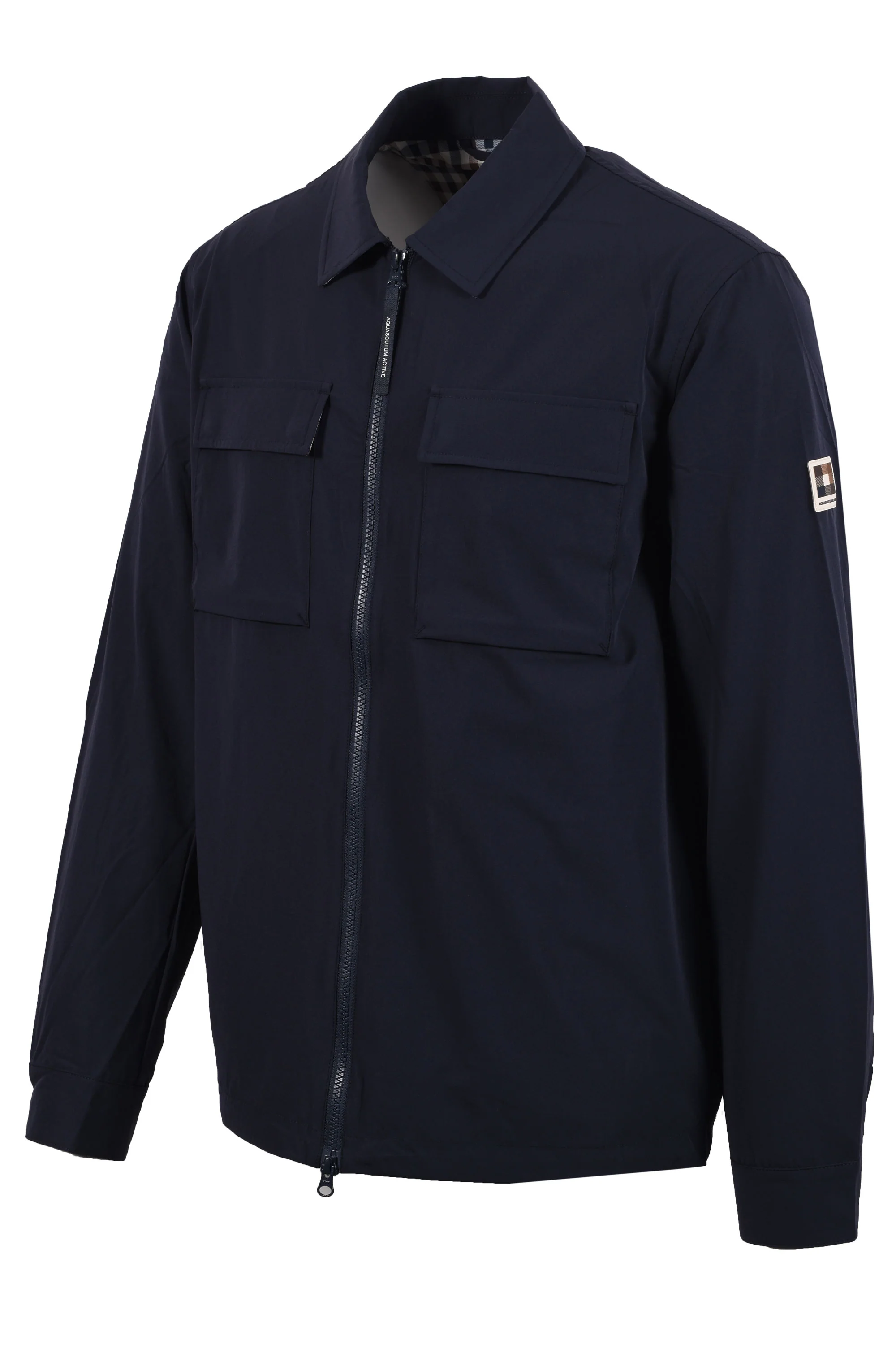 AQUASCUTUM SHELL SP OVERSHIRT NAVY - Image 2