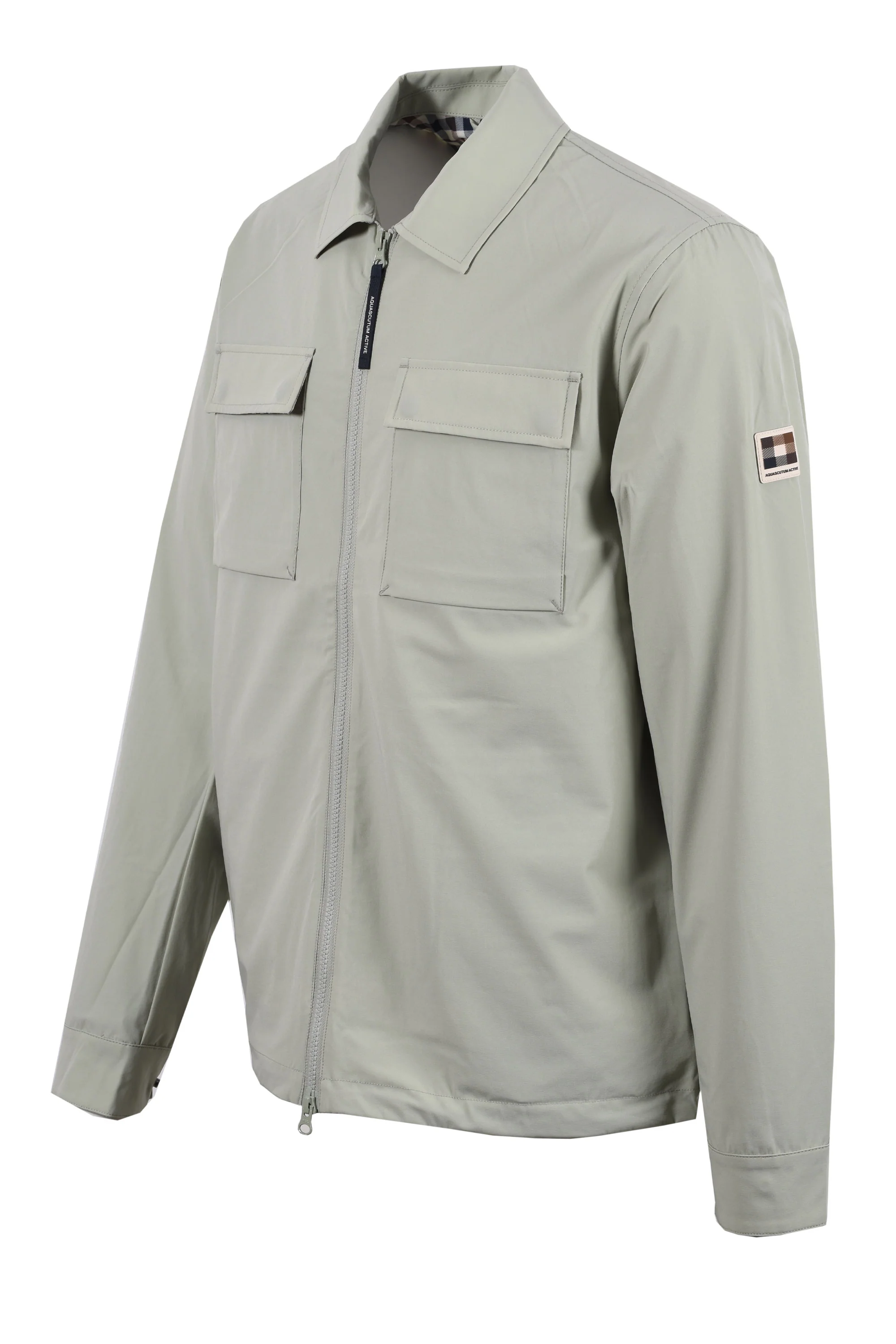 AQUASCUTUM SHELL SP OVERSHIRT SALVIA - Image 2