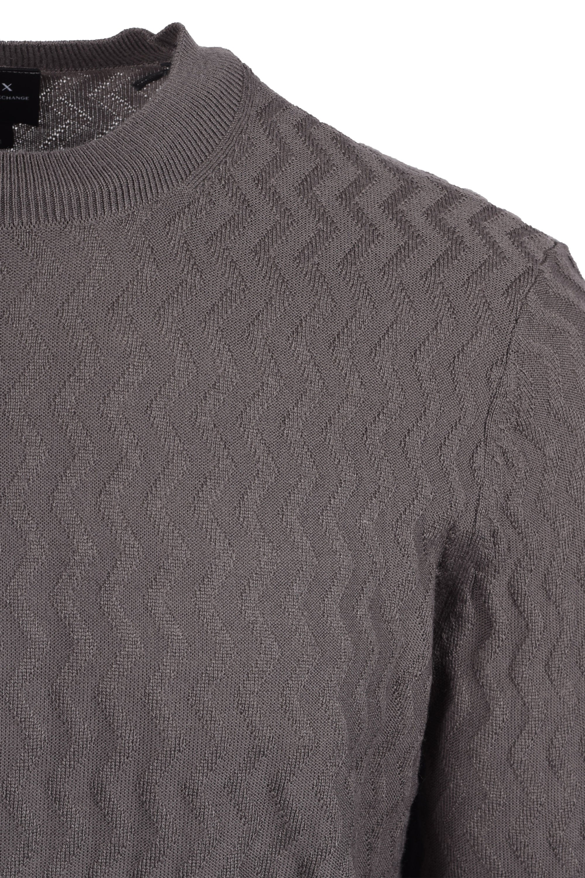 Armani Exchange Crew Neck Knitwear Grey - Image 2