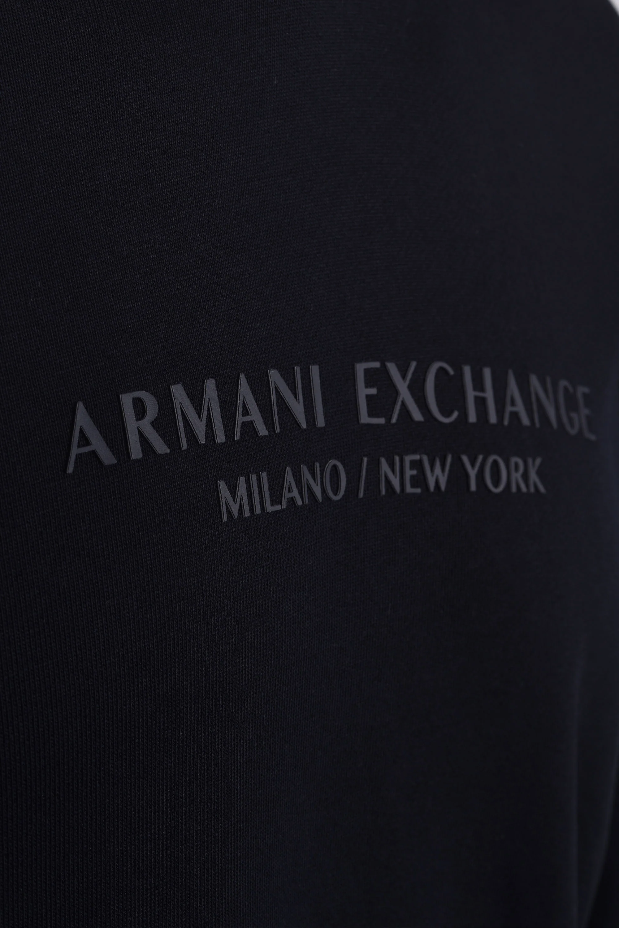 Armani Exchange Hooded Sweatshirt Deep Navy - Image 2