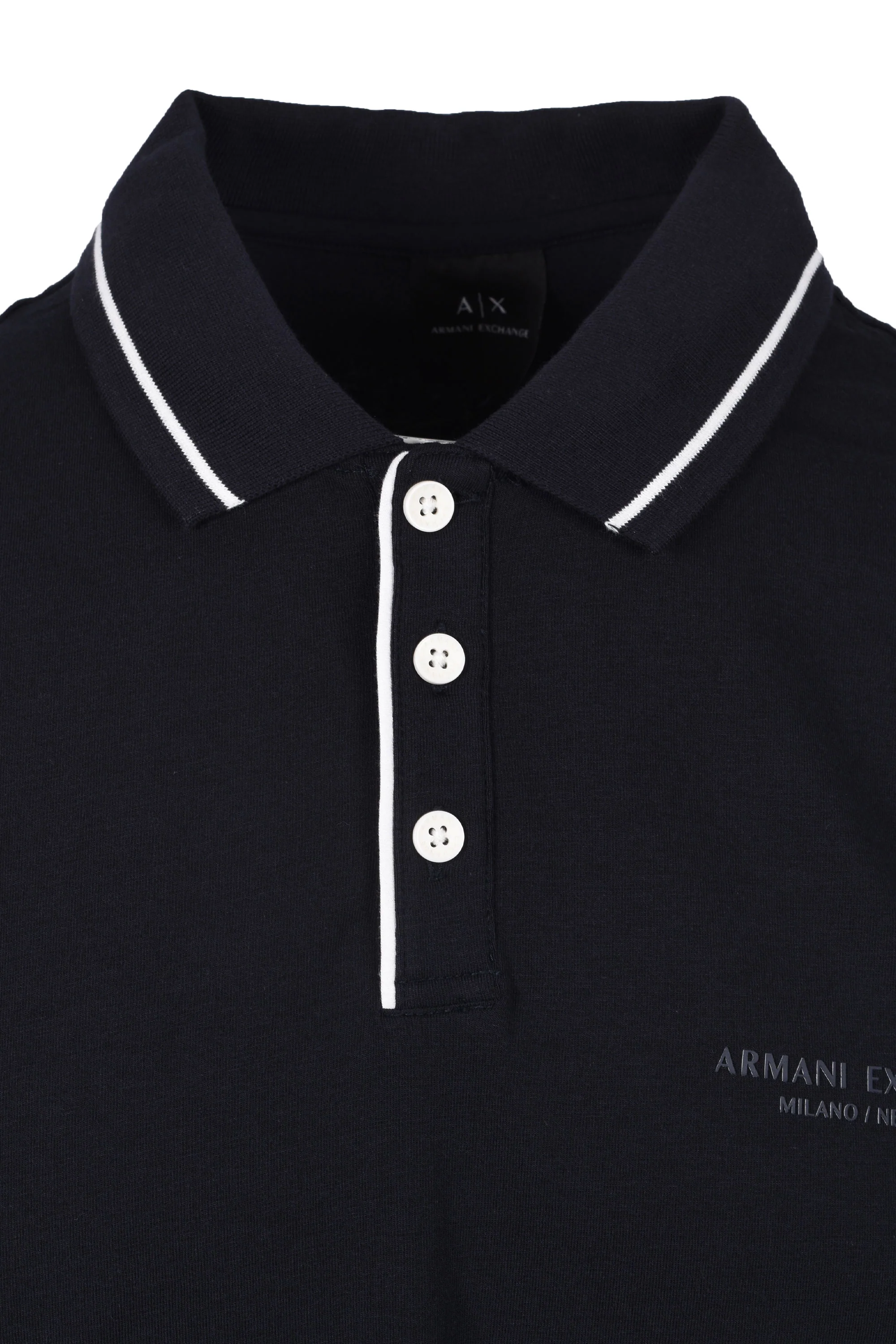 Armani Exchange Jersey Polo Shirt Deep Navy - Image 2