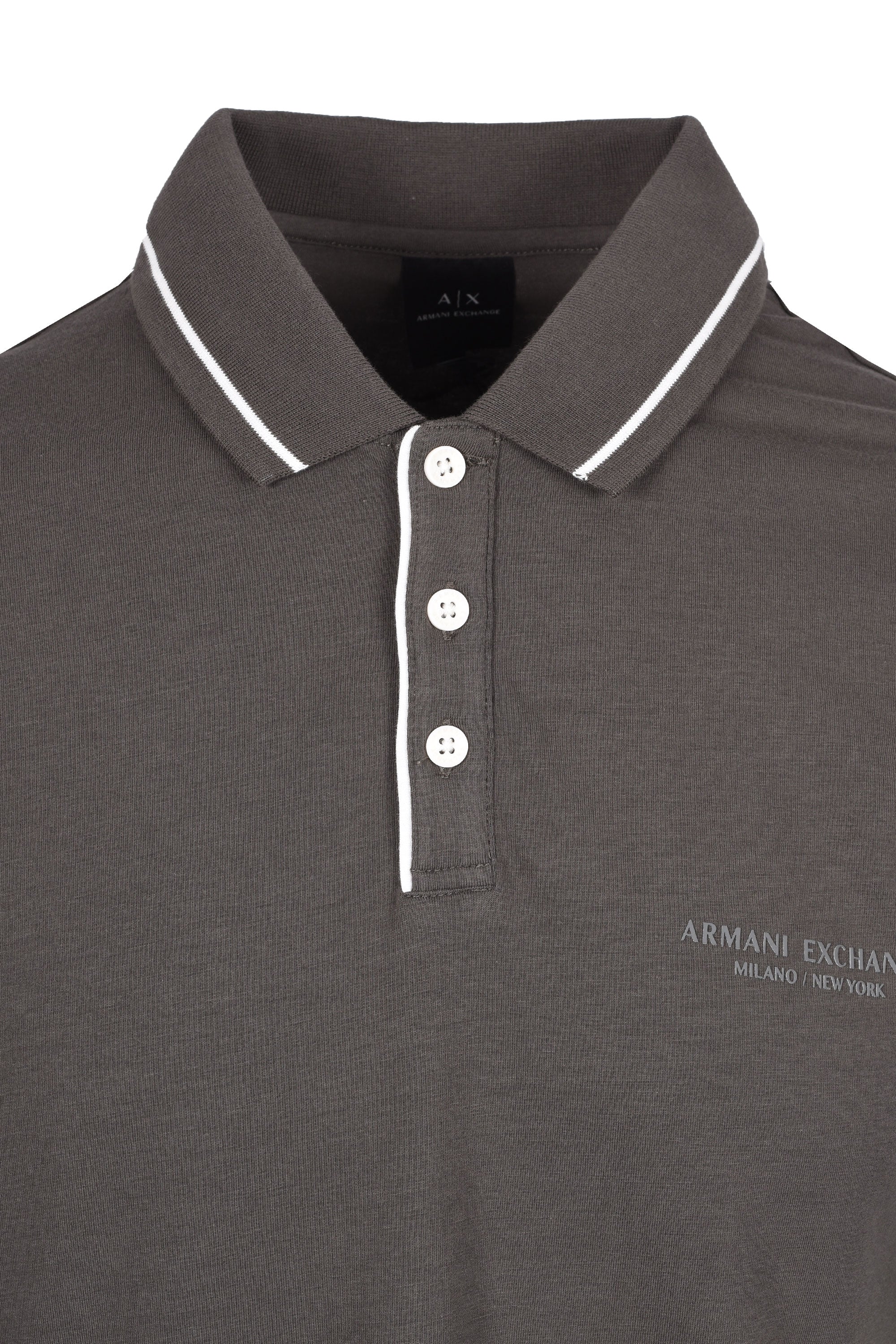 Armani Exchange Jersey Polo Shirt Sage - Image 2