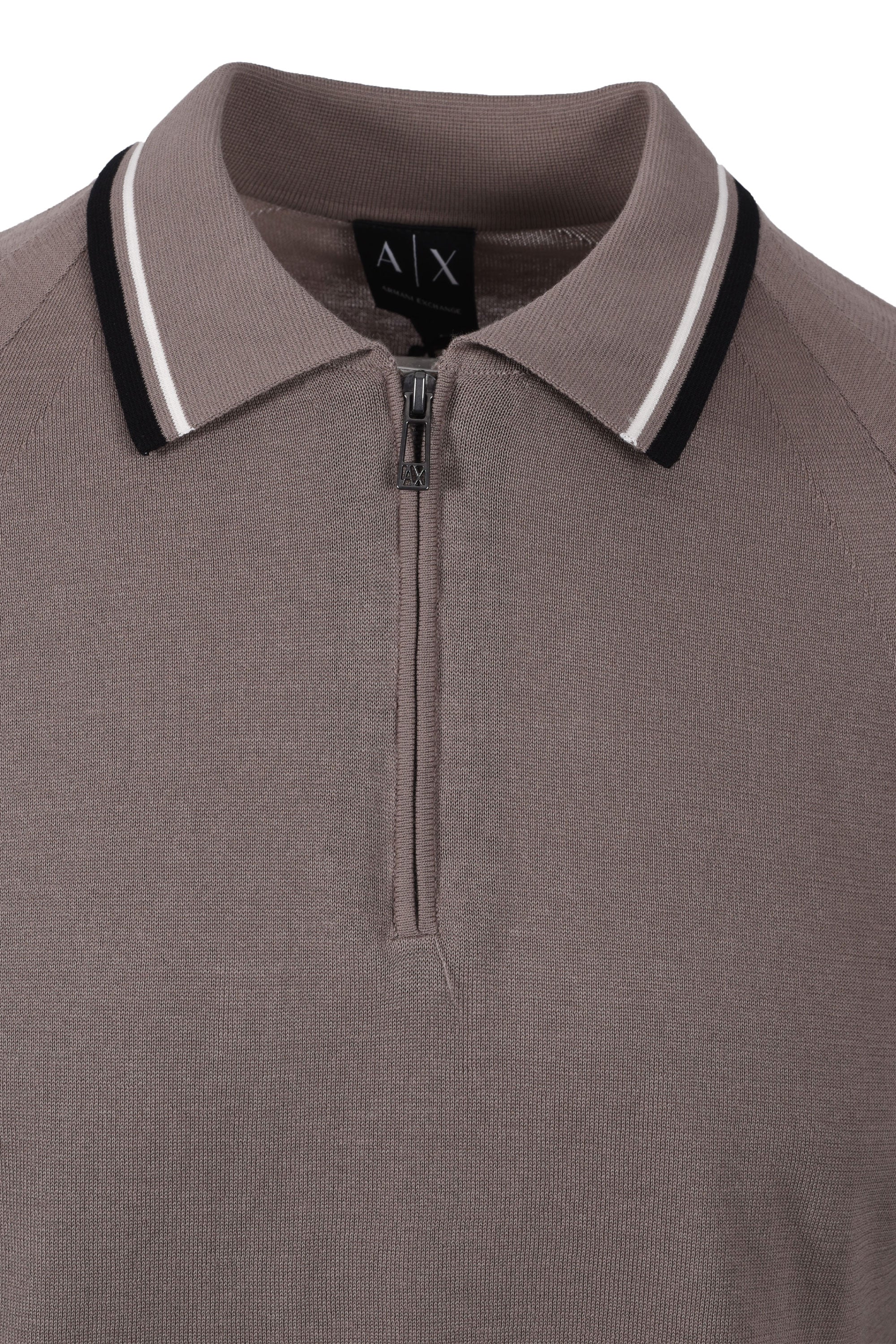 ARMANI EXCHANGE KNITTED POLO SHIRT DRIFTWOOD - Image 2
