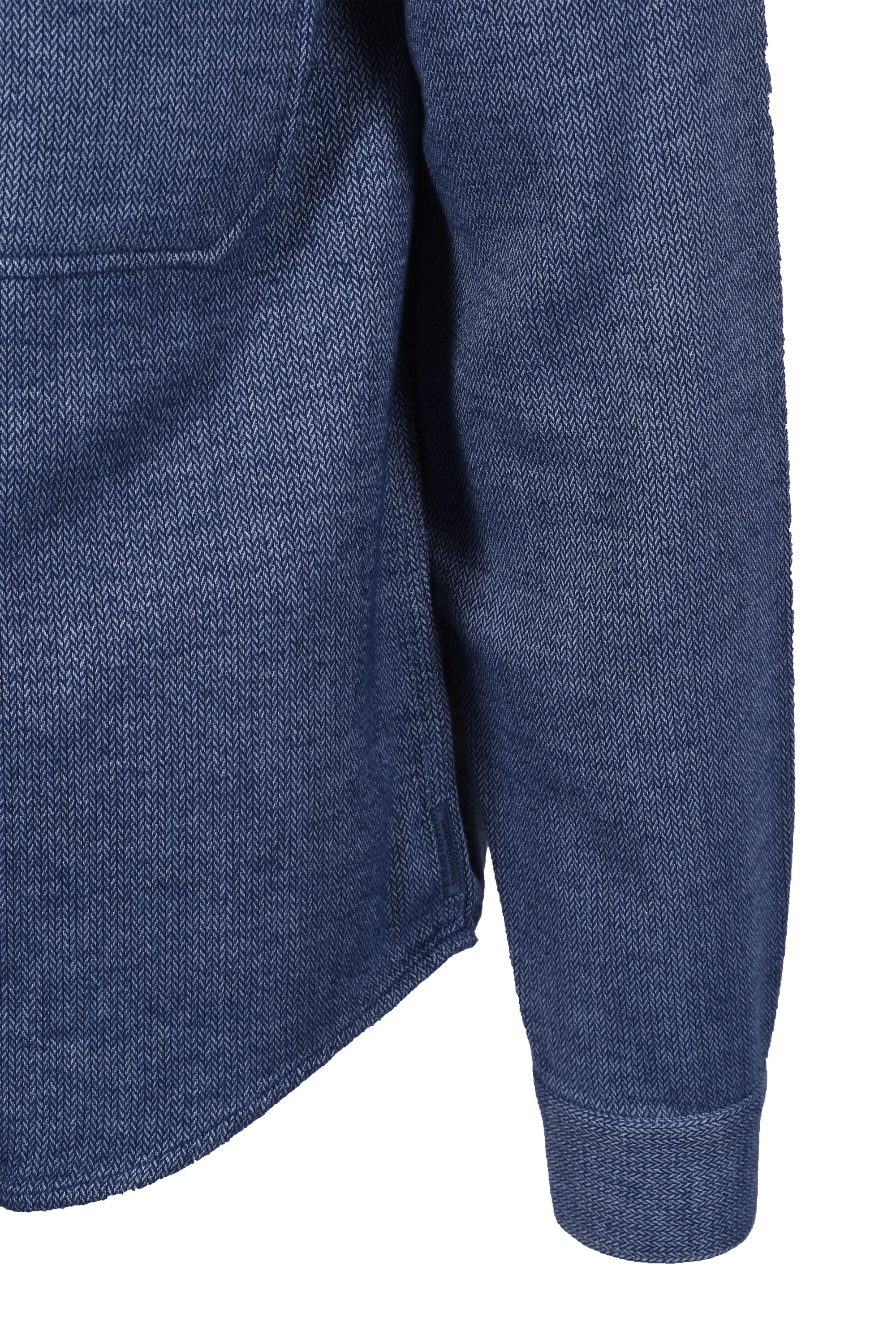 Armani Exchange Overshirt Blue Herringbone - Image 3