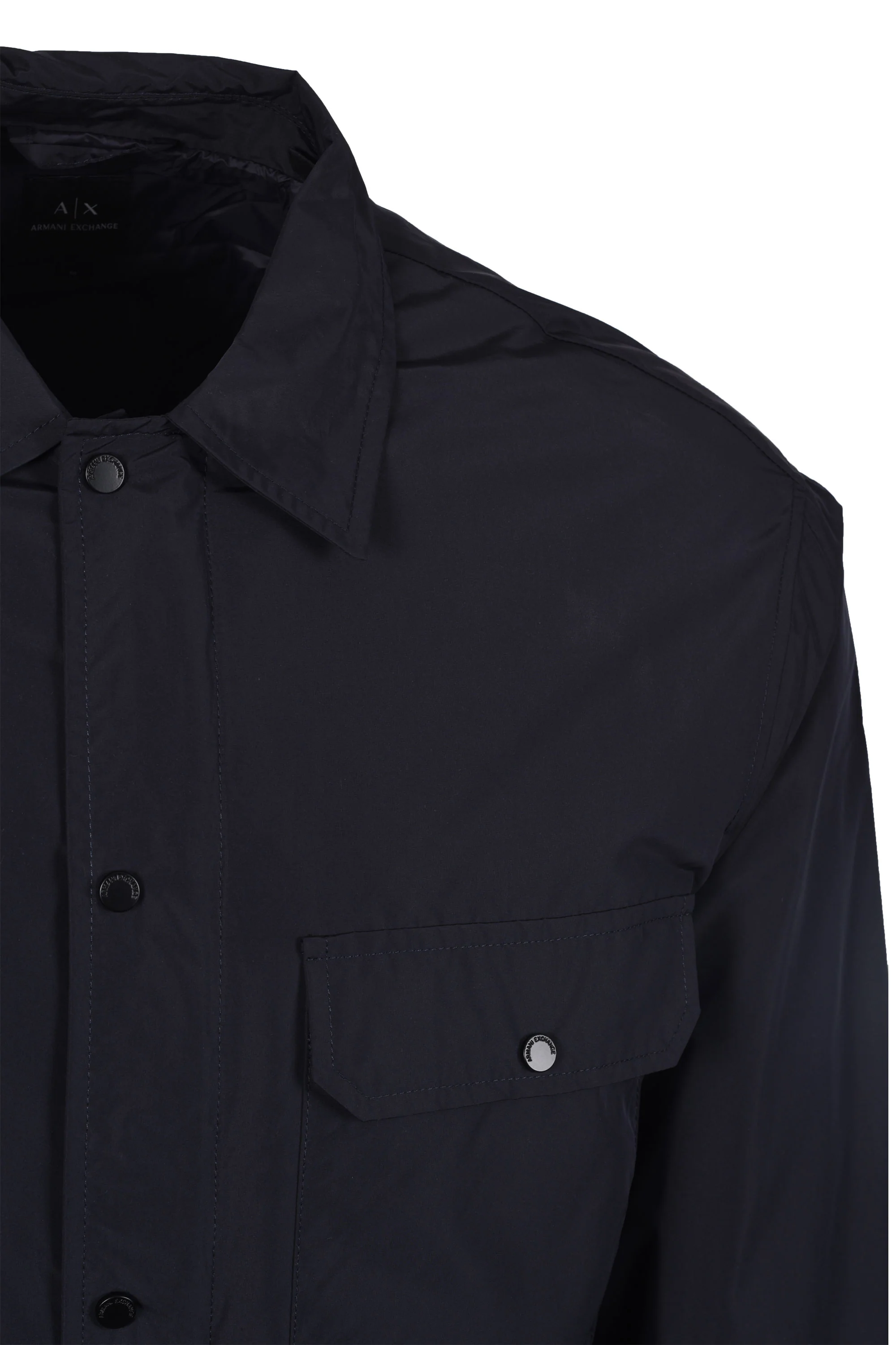 Armani Exchange Overshirt Deep Navy - Image 2