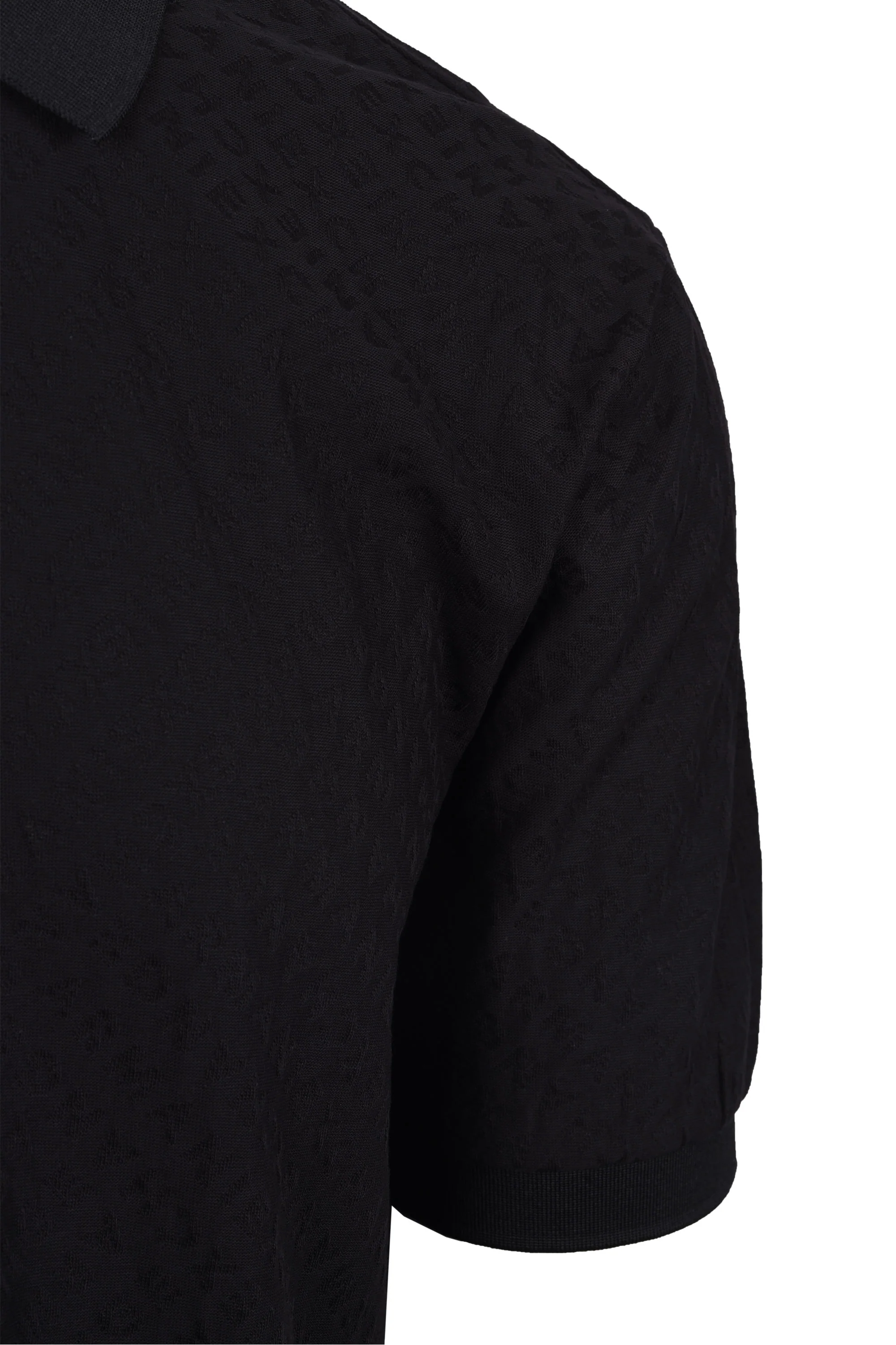 Armani Exchange Polo Shirt Black - Image 3