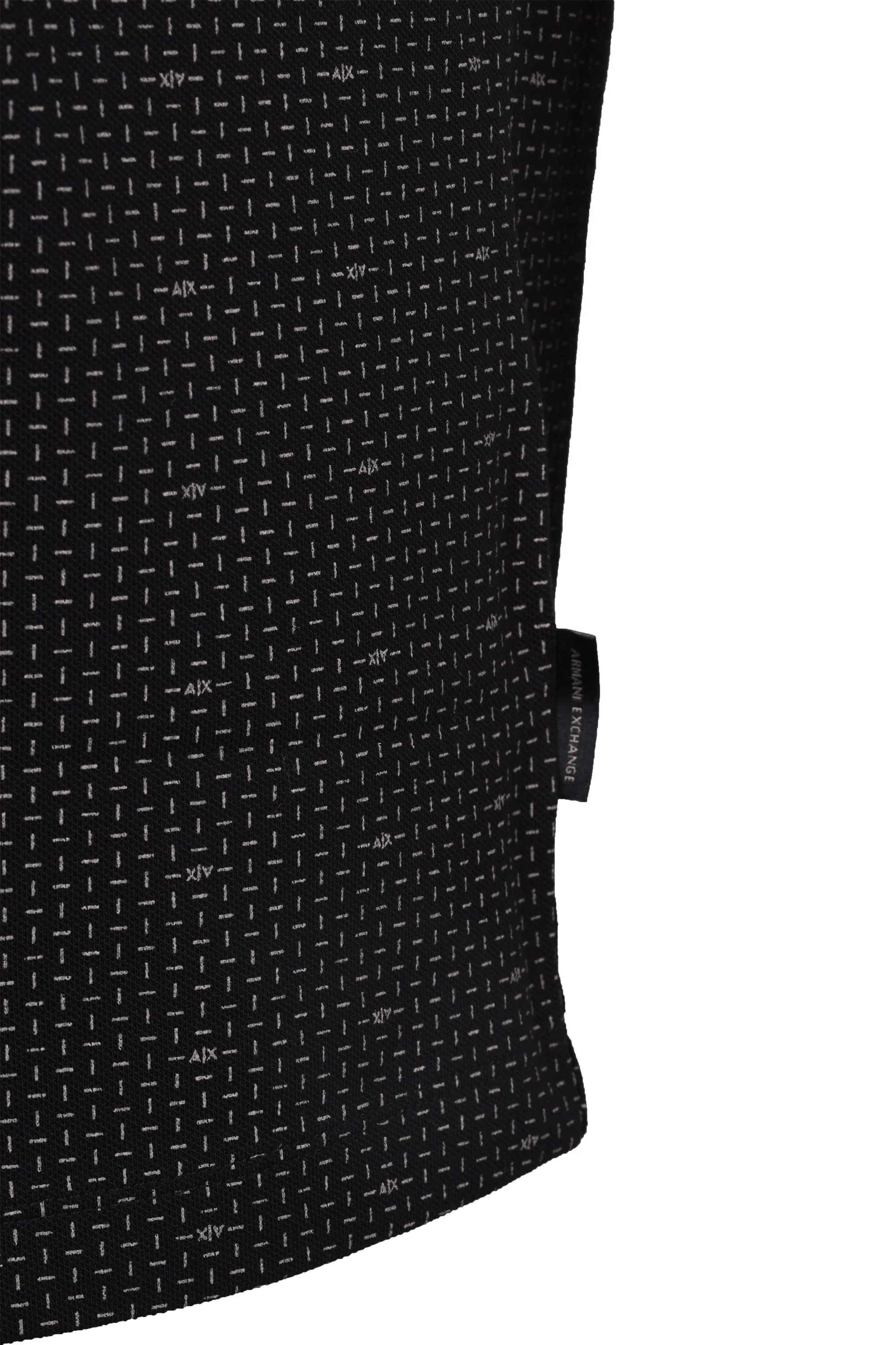 Armani Exchange Polo Shirt Black/Pattern - Image 4