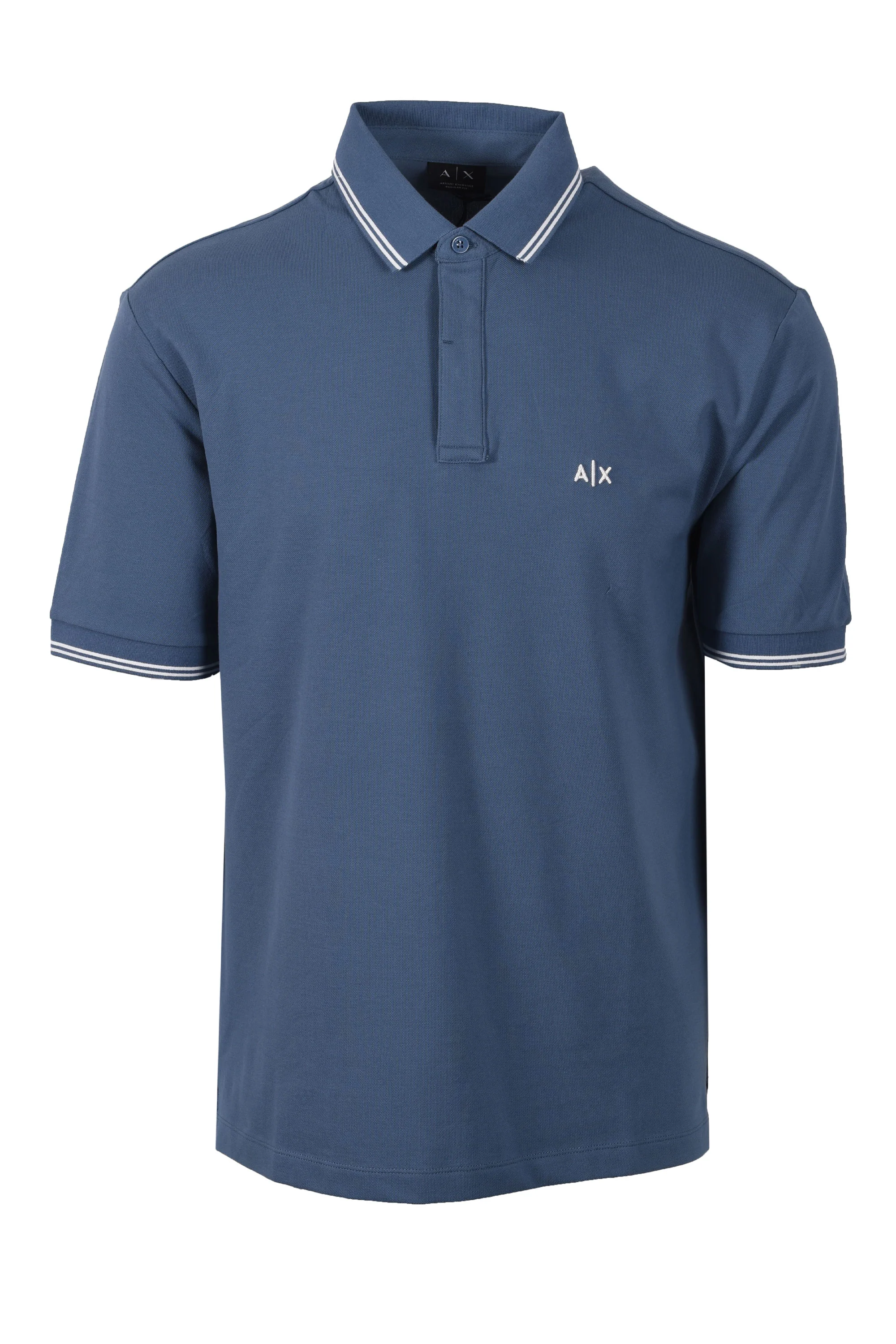 ARMANI EXCHANGE POLO SHIRT CHINA BLUE