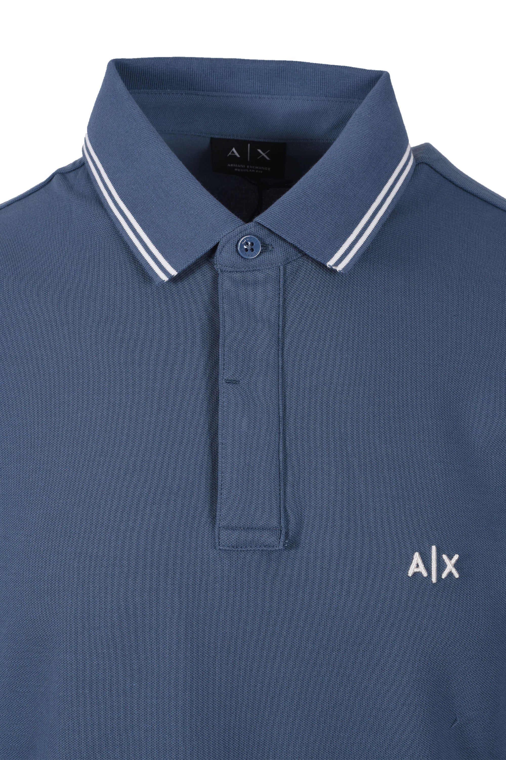 ARMANI EXCHANGE POLO SHIRT CHINA BLUE - Image 2