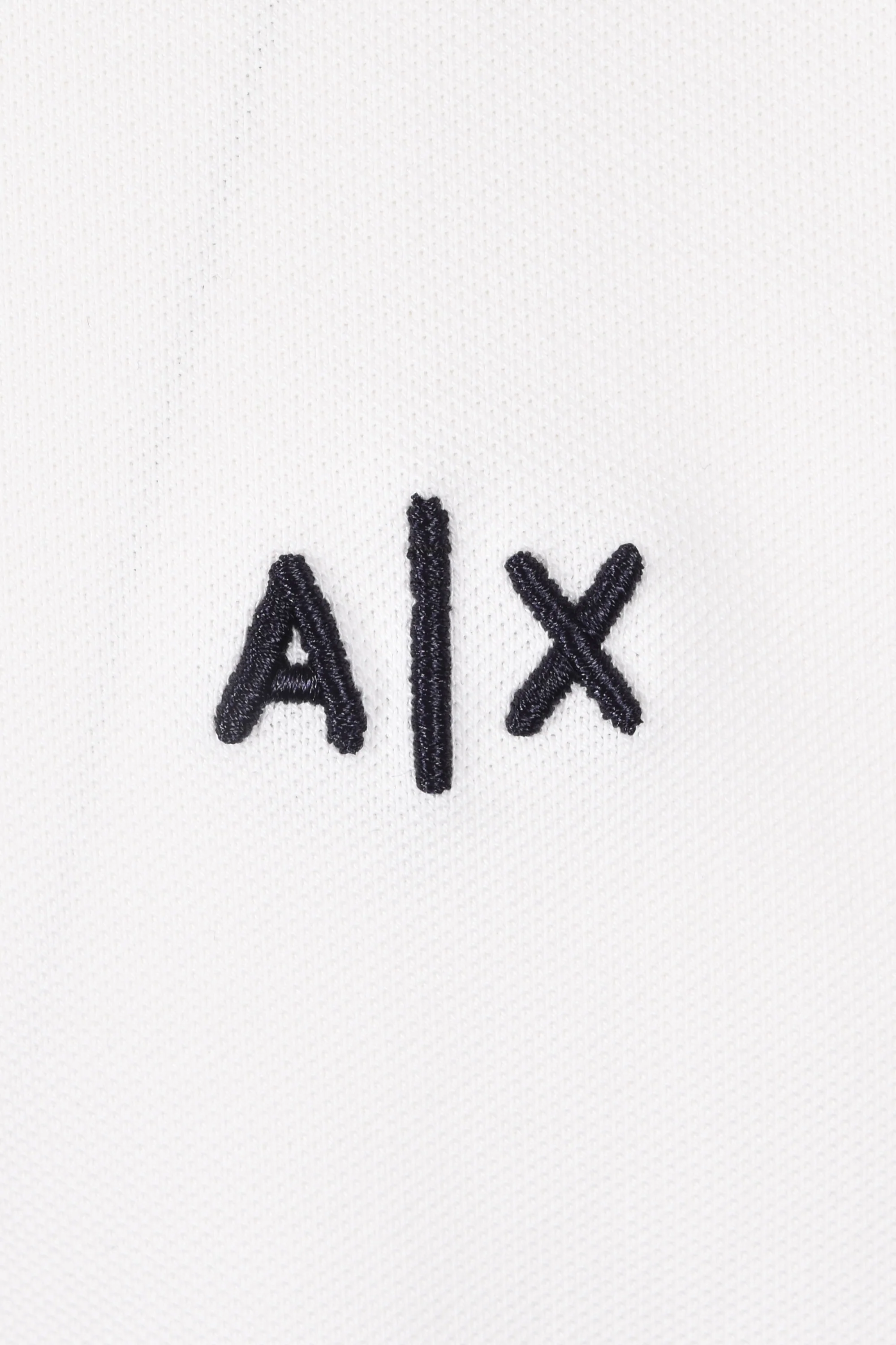 Armani Exchange Tipped Polo Shirt Off White - Image 3