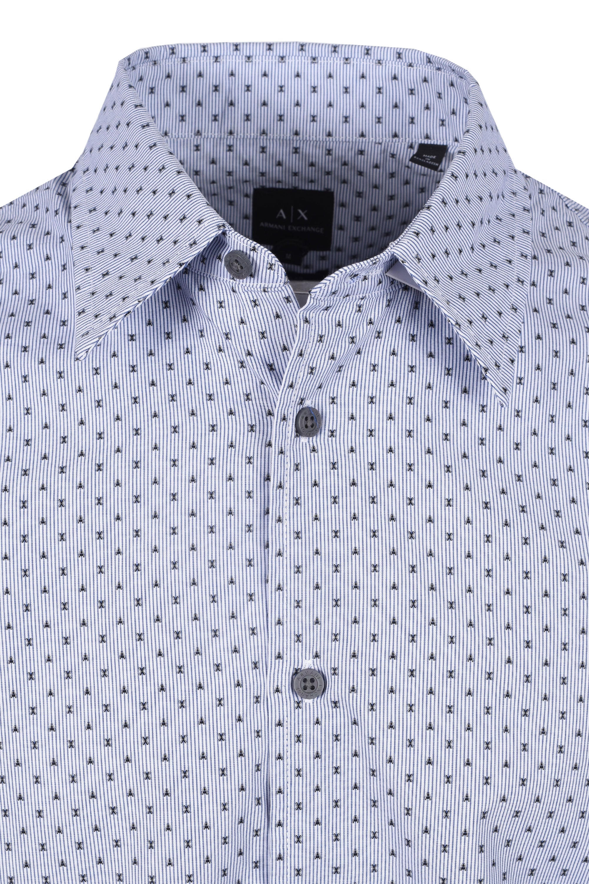 Armani Exchange Shirt Blue Patterned - Image 2