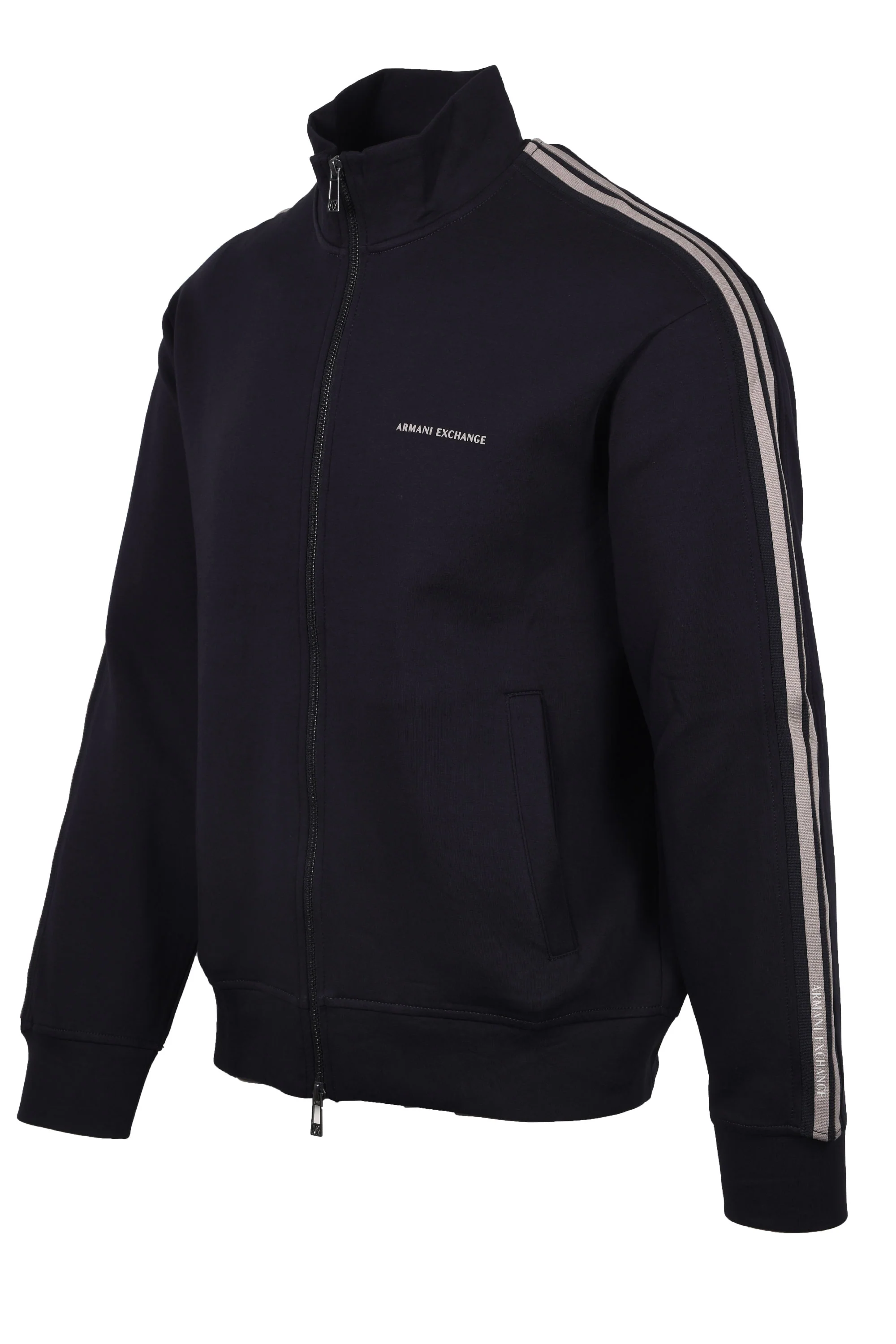 Armani Exchange Full Zip Sweatshirt Deep Navy - Image 2