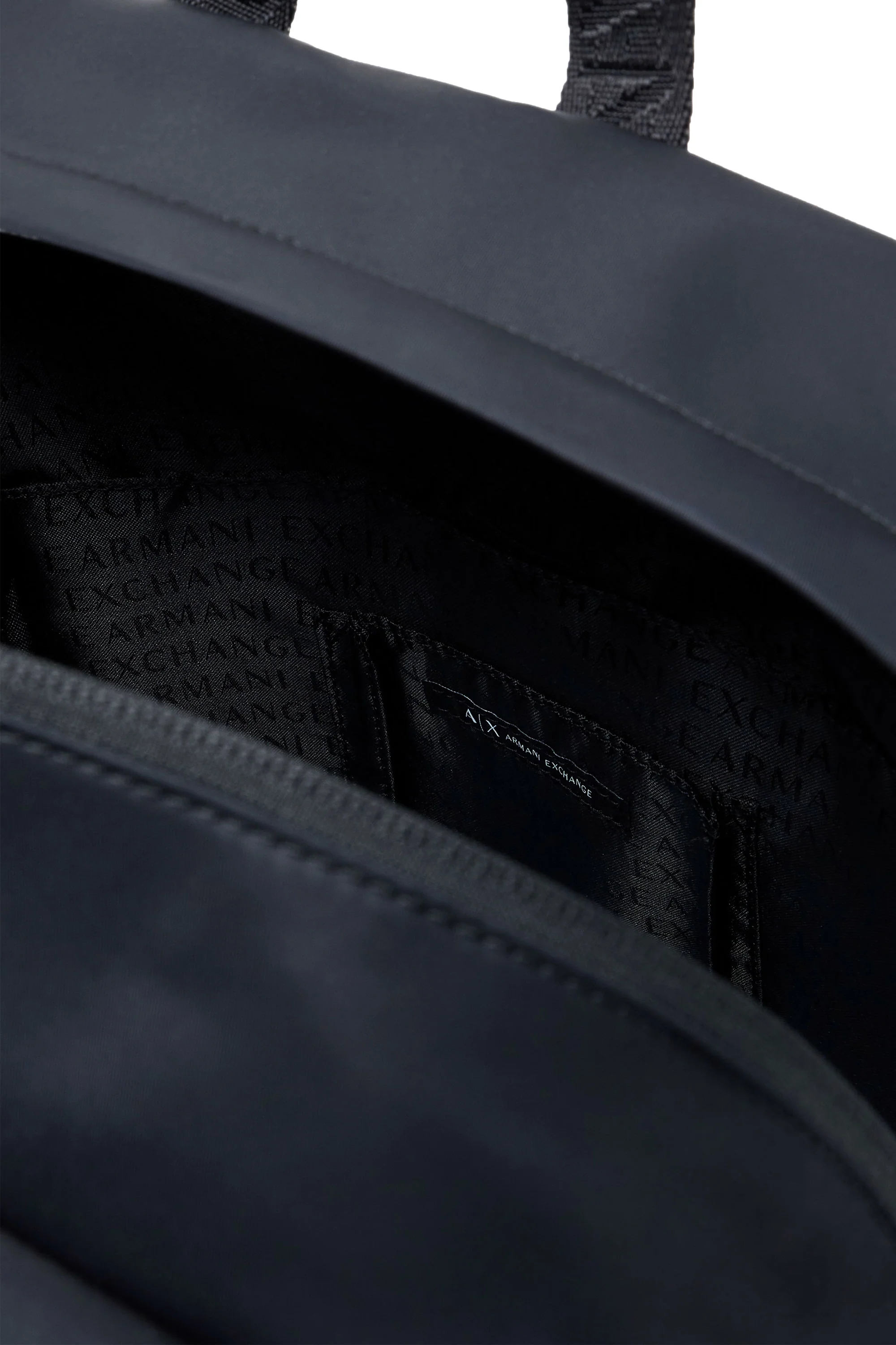 Armani Exchange Woven Back Pack Deep Navy/Black - Image 4
