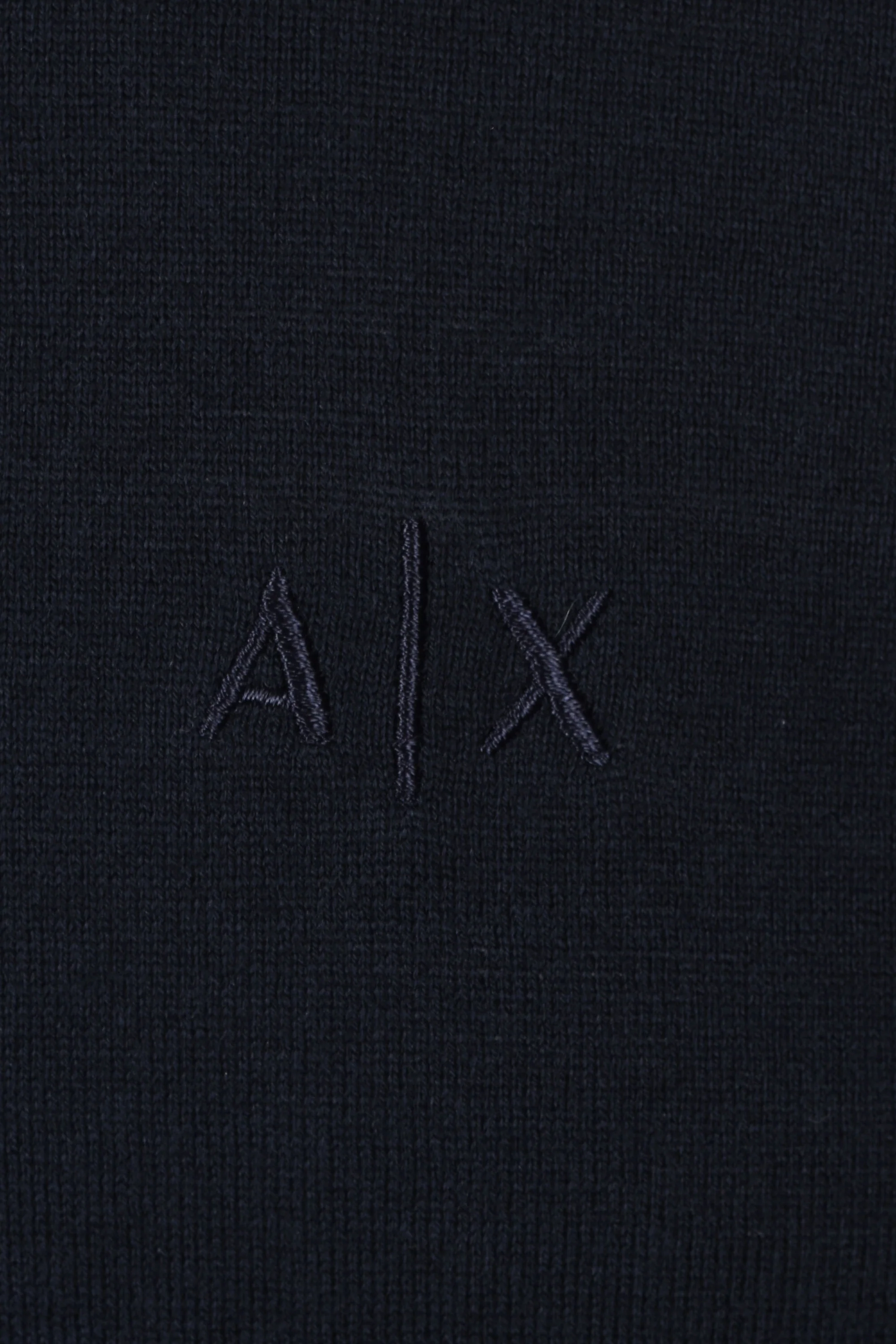 Armani Exchange Knitted Polo Shirt Navy - Image 3