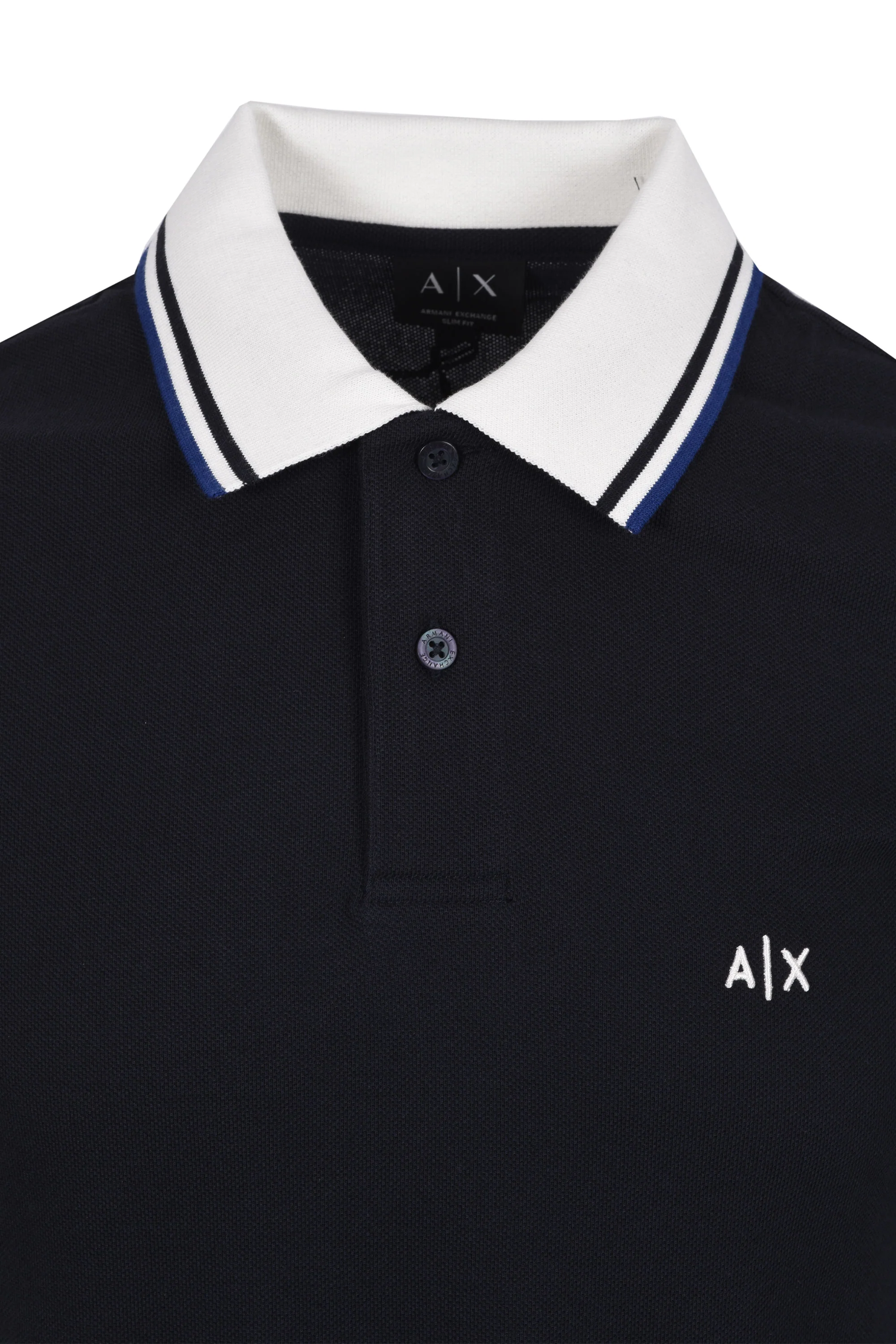 ARMARNI EXCHANGE POLO SHIRT DEEP NAVY - Image 2