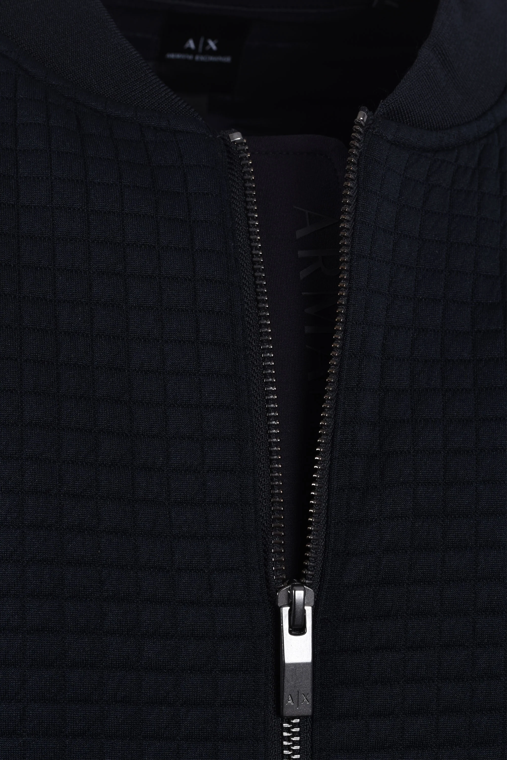 Armani Exchange Full Zip Blouson Jacket Deep Navy - Image 4