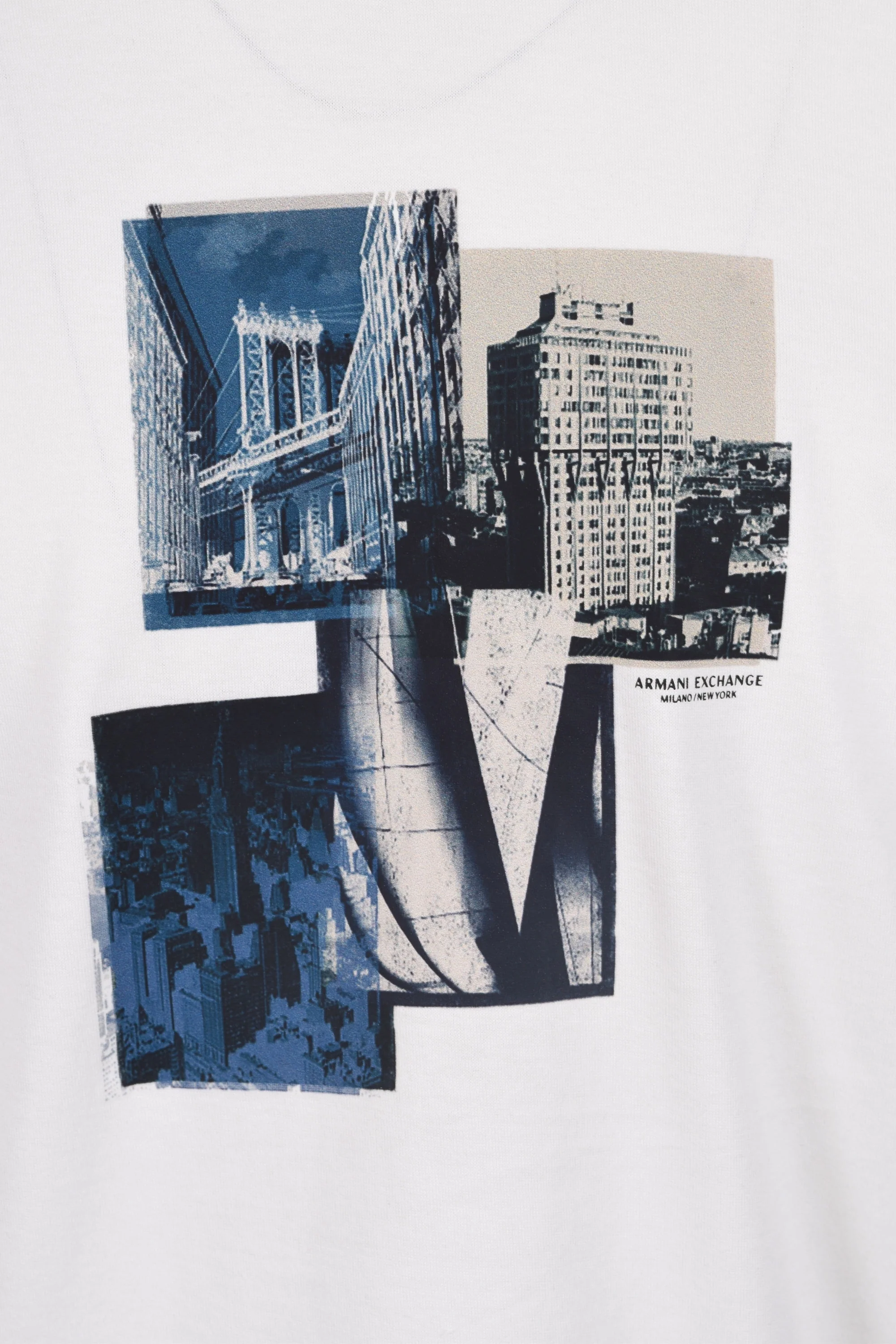 Armani Exchange New York T-Shirt Off White - Image 3