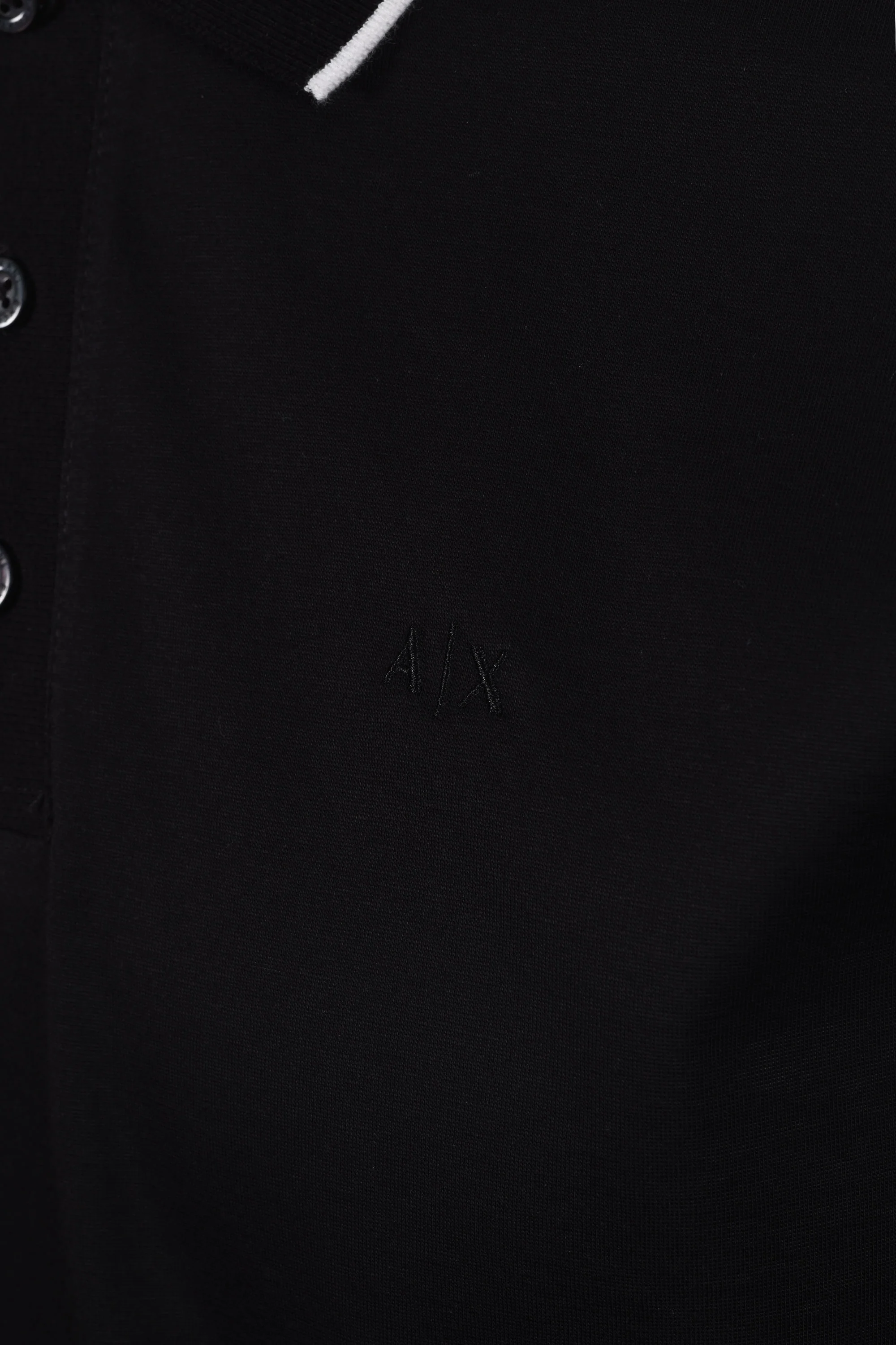 Armani Exchange Polo Shirt Black - Image 3