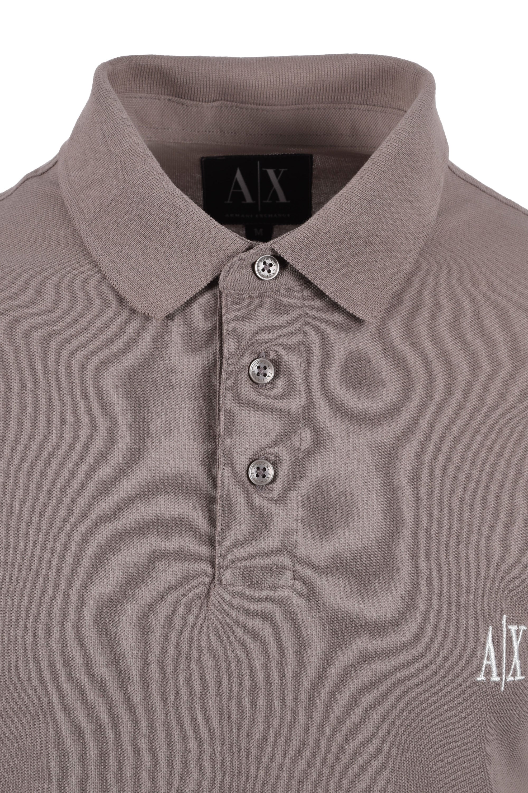 Armani Exchange Regular Polo Shirt Driftwood - Image 2