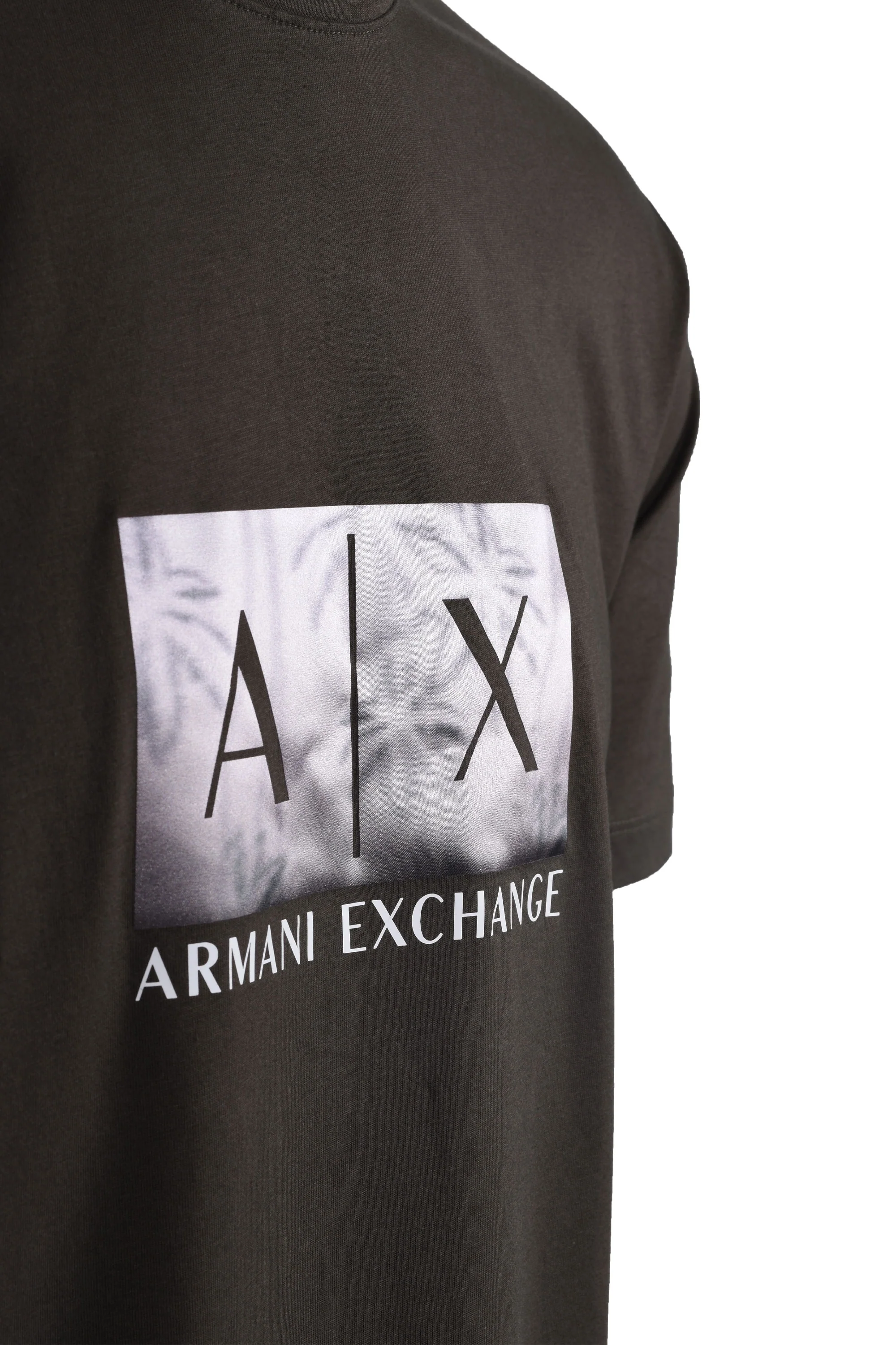 Armani Exchange T-Shirt Khaki - Image 3