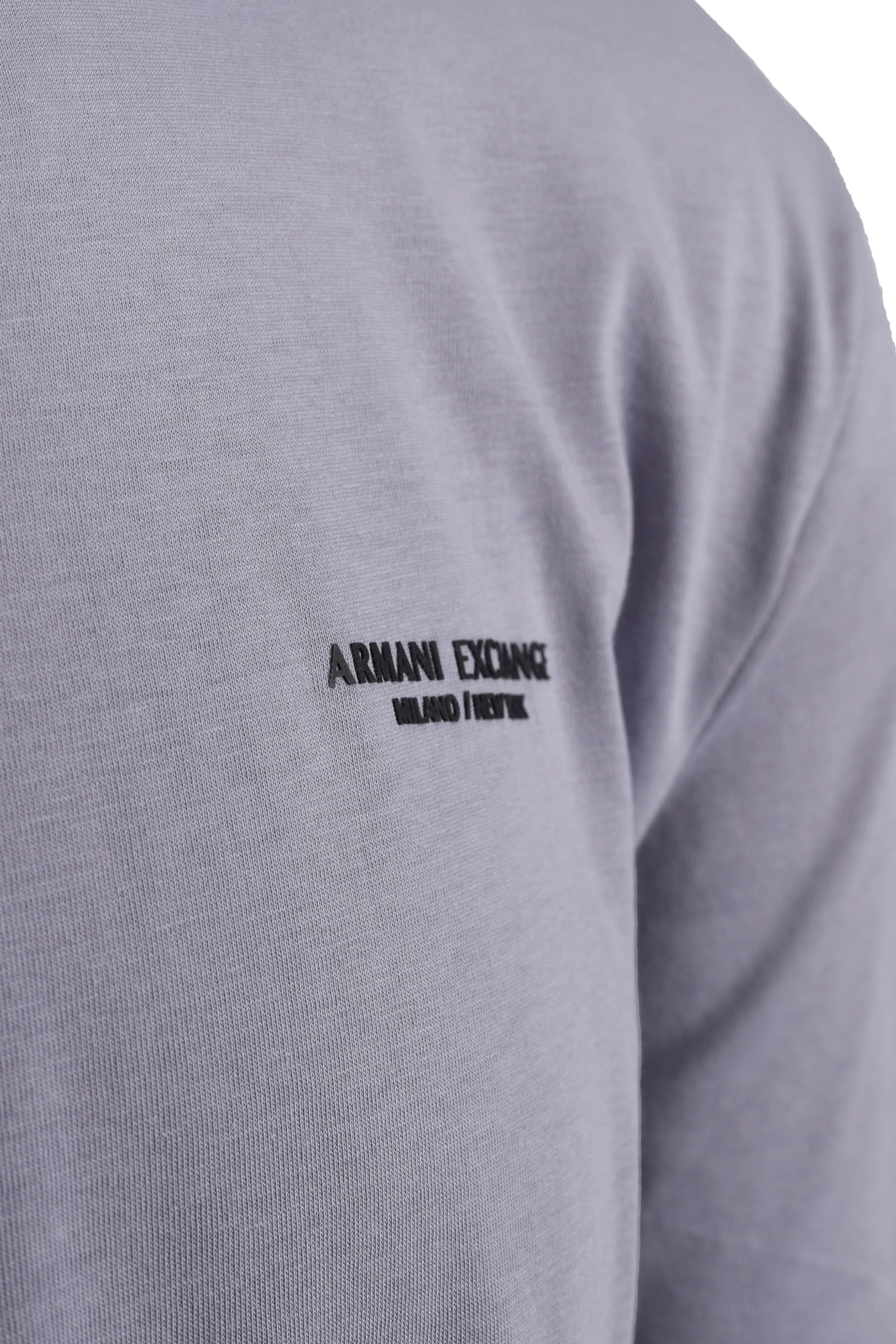 Armani Exchange T Shirt Lilac Gray - Image 3