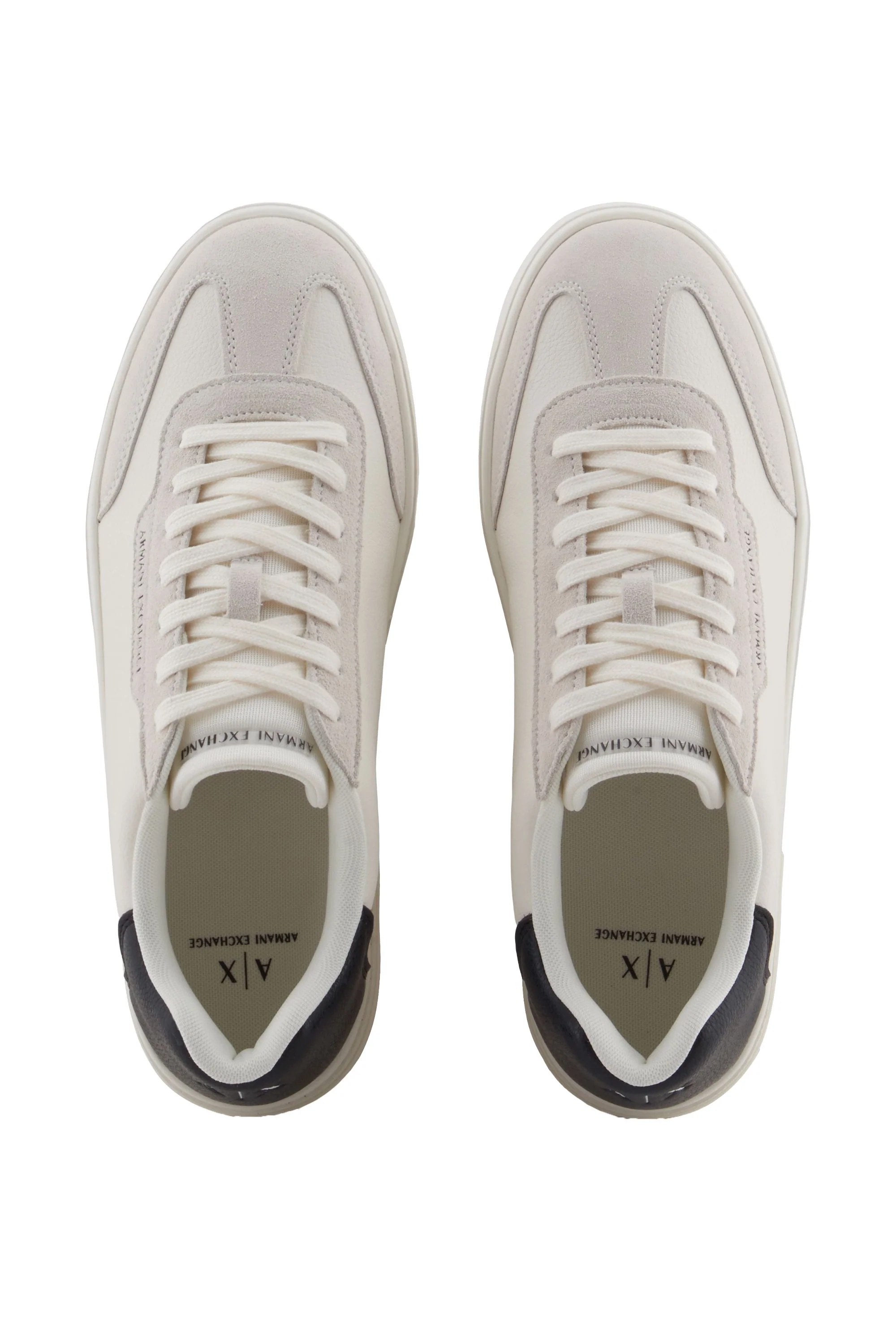 Armani Exchange Trainer With Contrasting Inserts Off-White/Black - Image 4