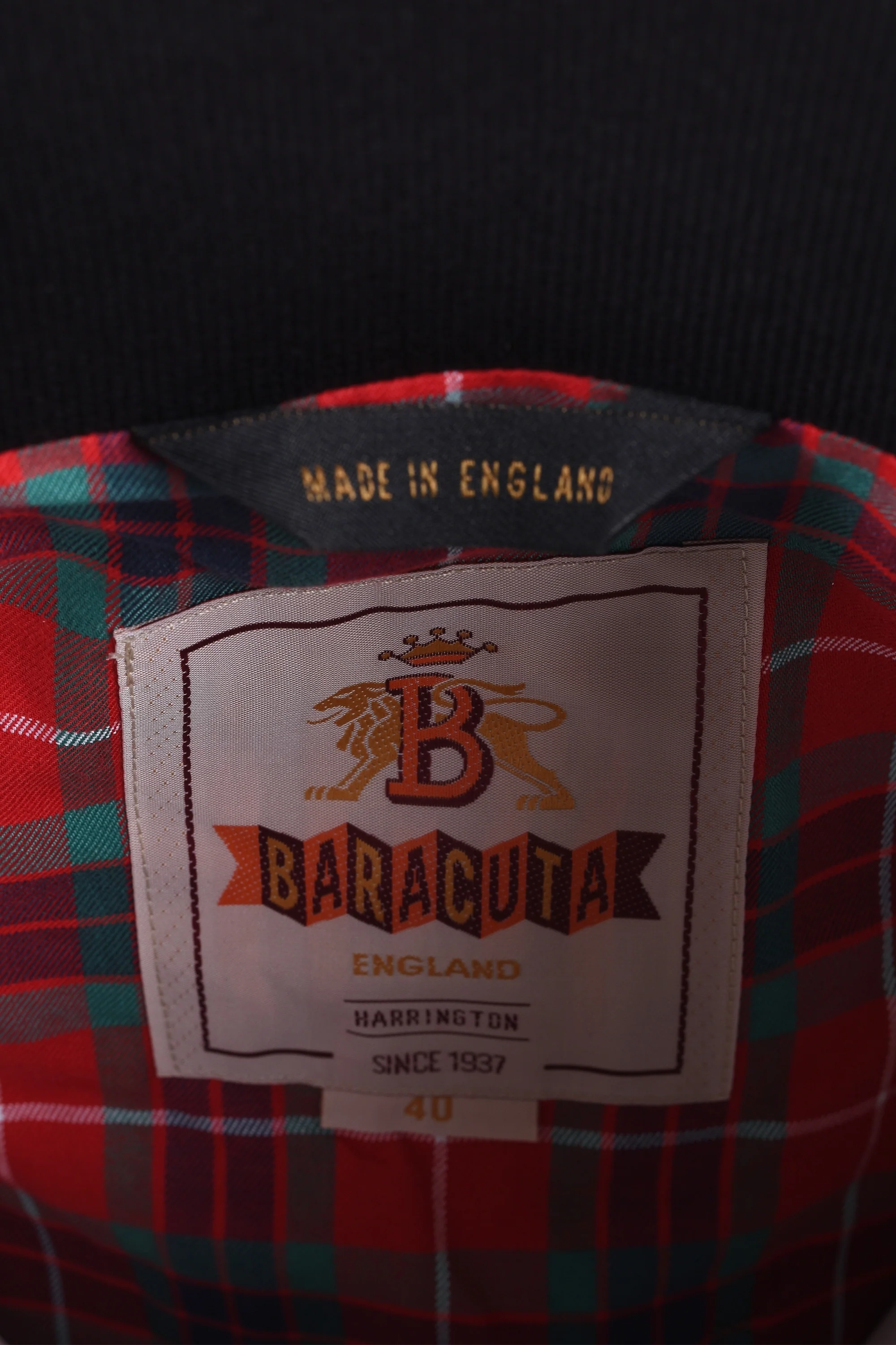 Baracuta G9 Harrington Jacket Black - Image 5