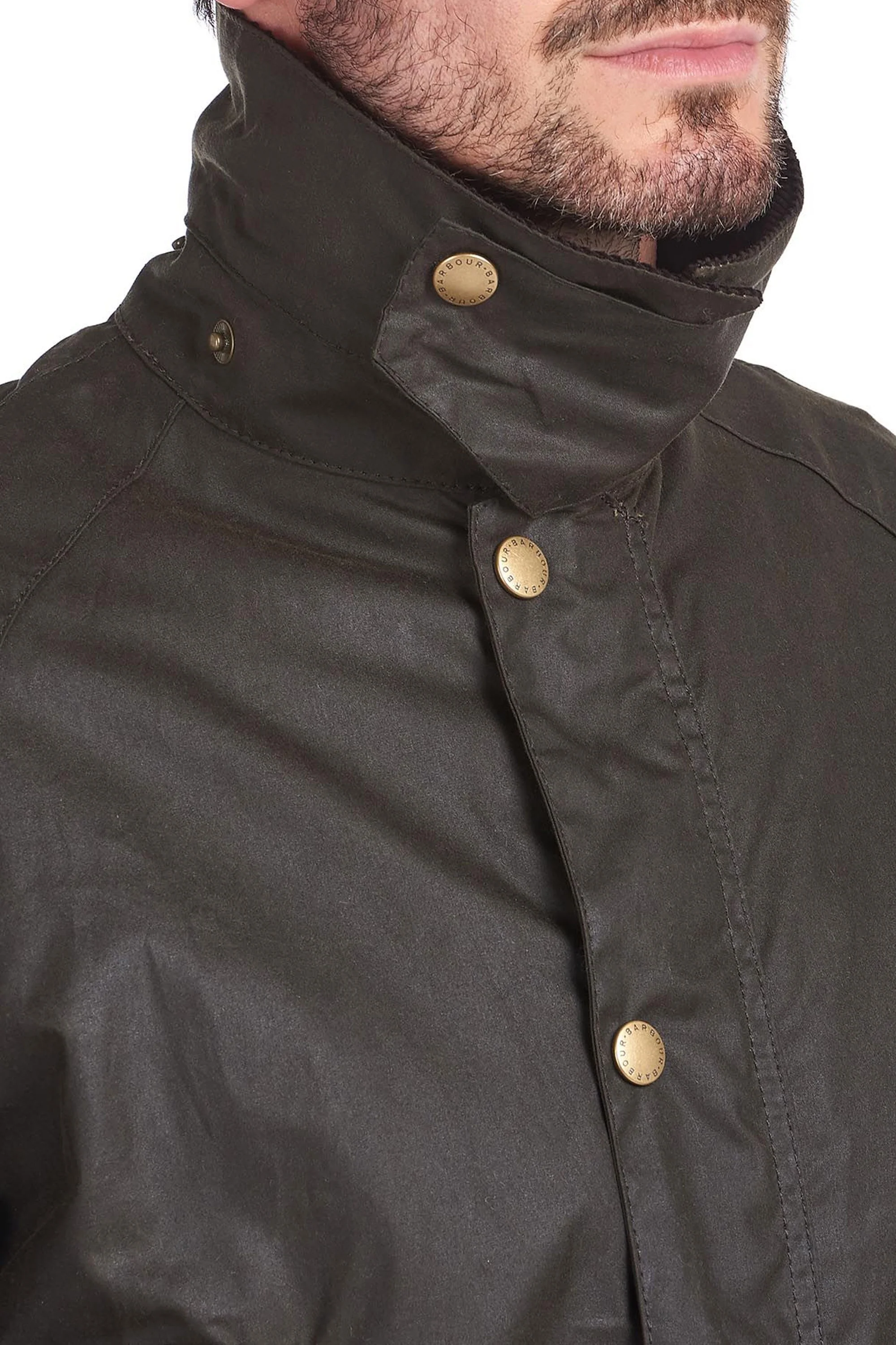 Barbour Ashby Wax Jacket Olive - Image 3