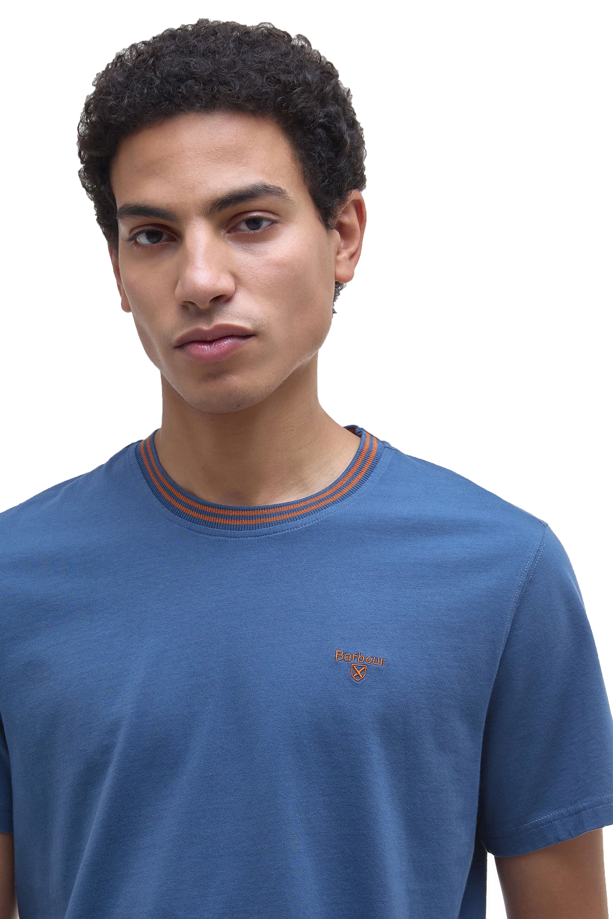 Barbour Austwick T-Shirt Dark Denim - Image 2