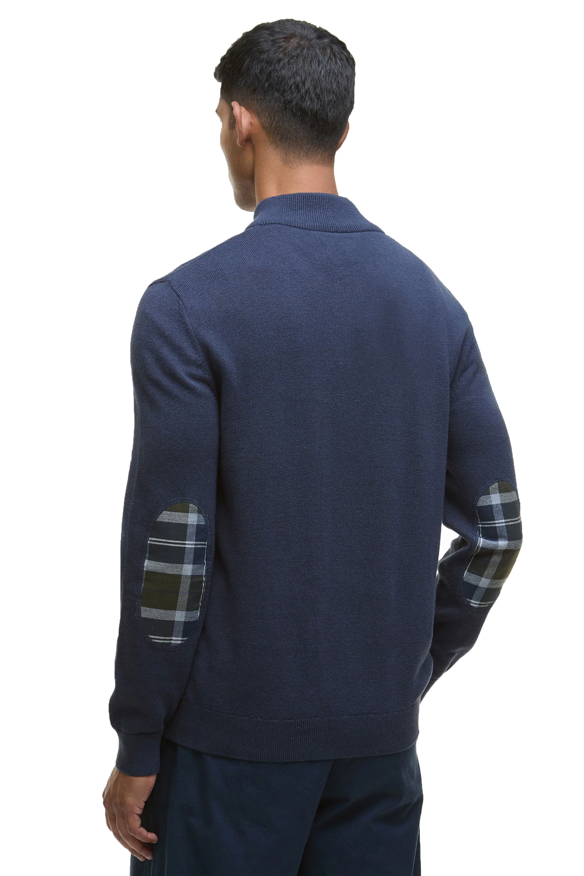 BARBOUR AVOCH HALF ZIP NAVY MARL - Image 3