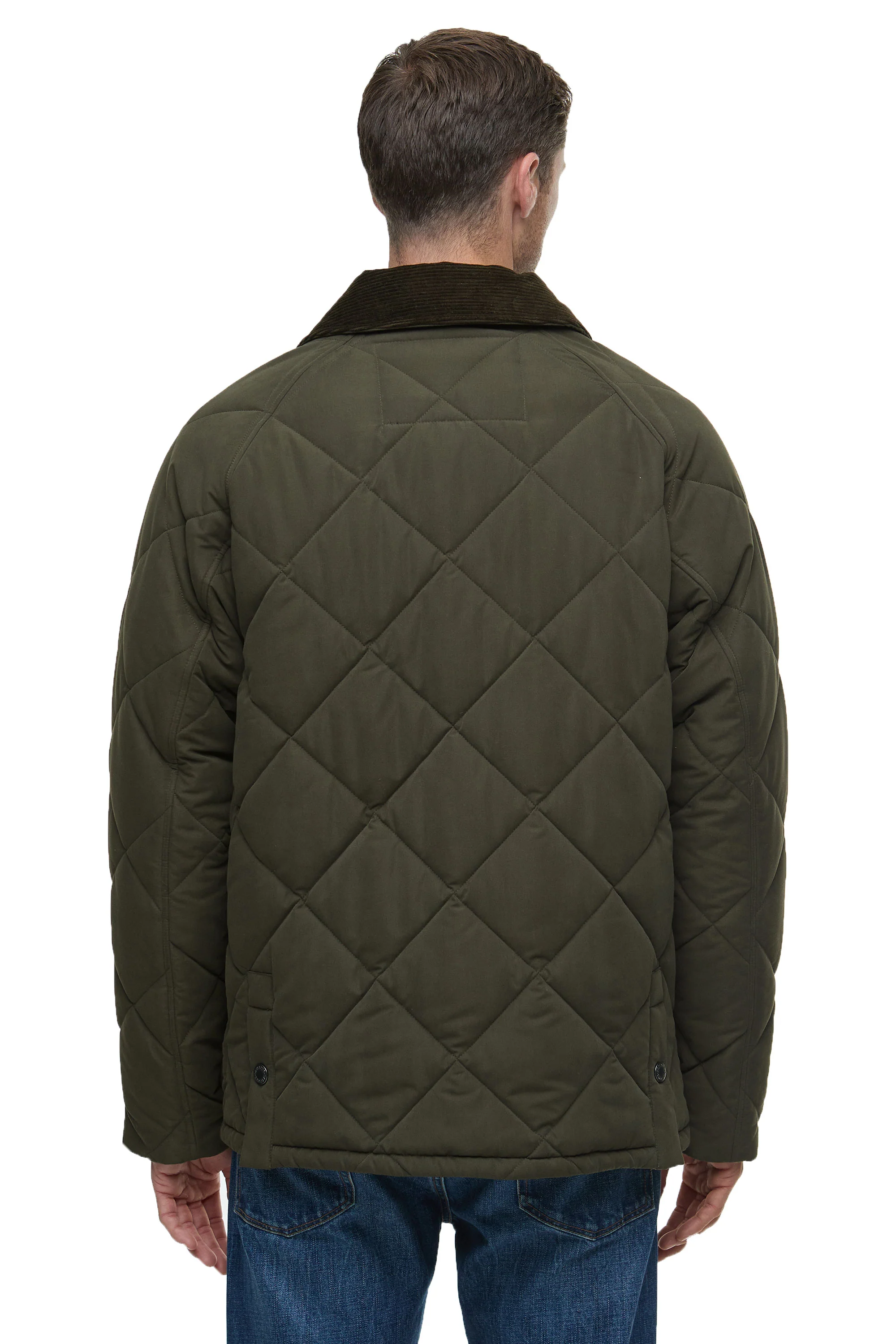 BARBOUR BEDALE QUILT JACKET OLIVE - Image 3