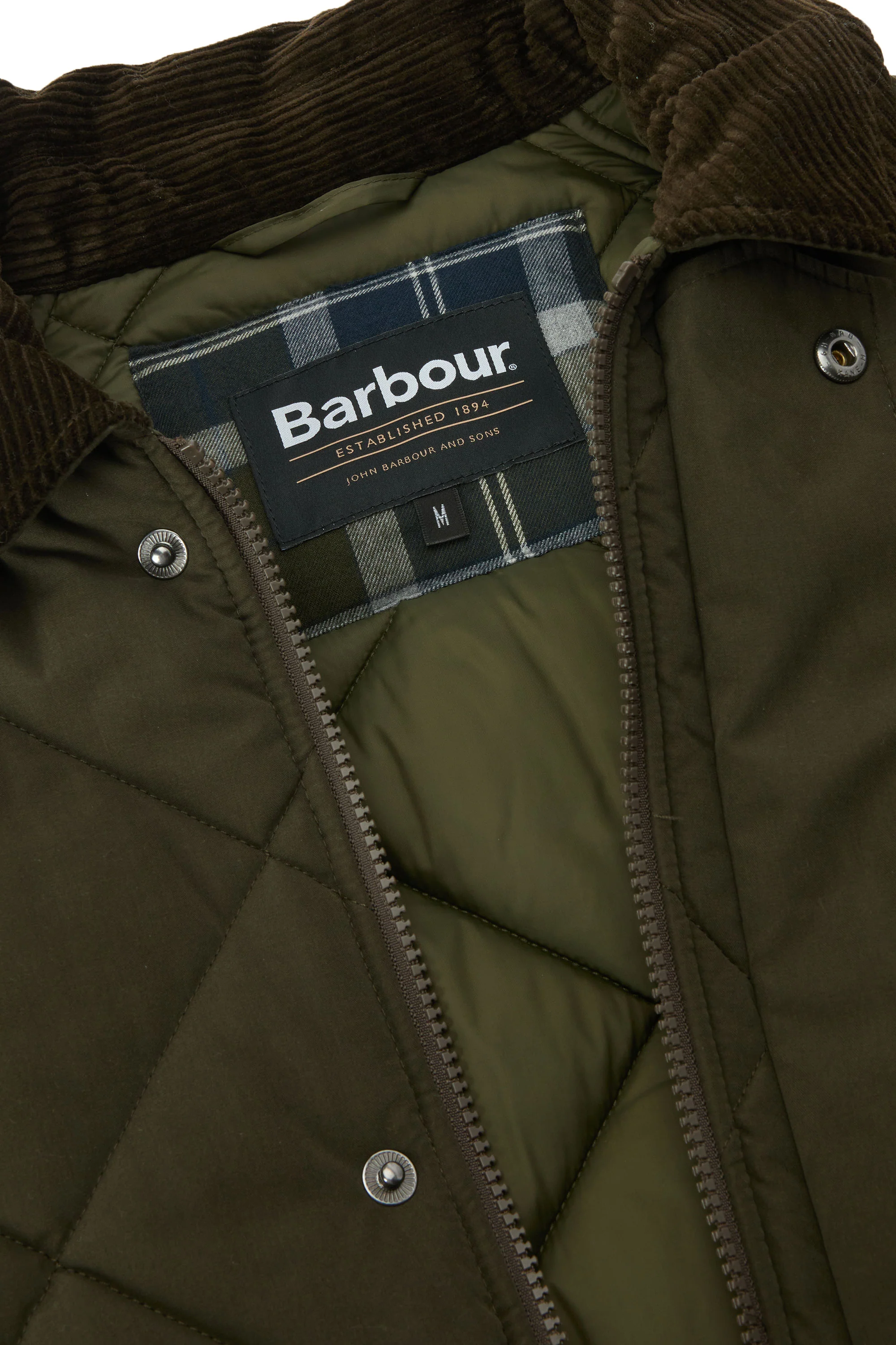 BARBOUR BEDALE QUILT JACKET OLIVE - Image 6