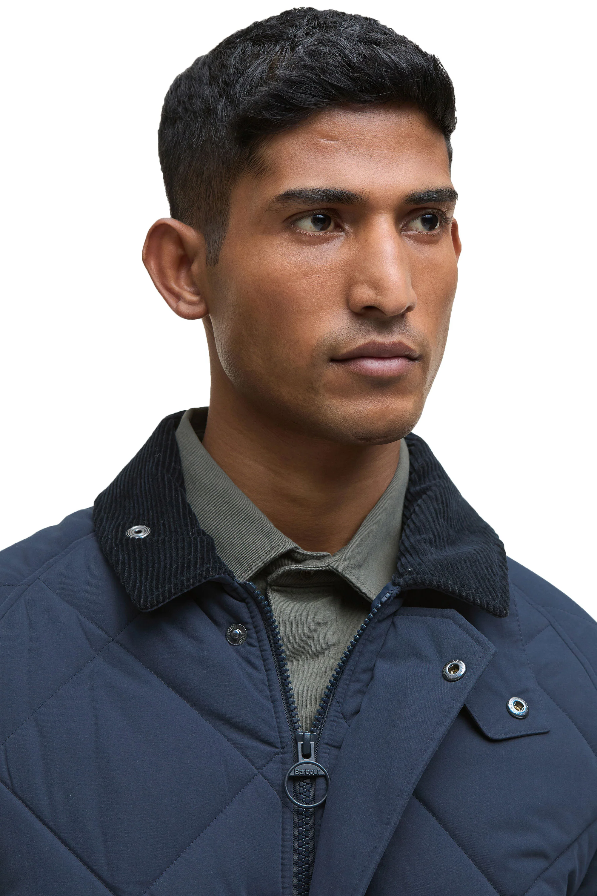 BARBOUR BEDALE QUILTED JACKET NAVY - Image 3